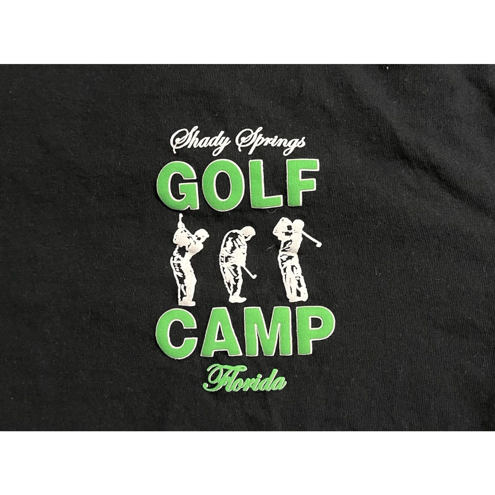 Vintage Shady Springs Golf Camp Florida Everybody Swings Shirt Men’s XL Black Size US XL / EU 56 / 4 - 4 Thumbnail