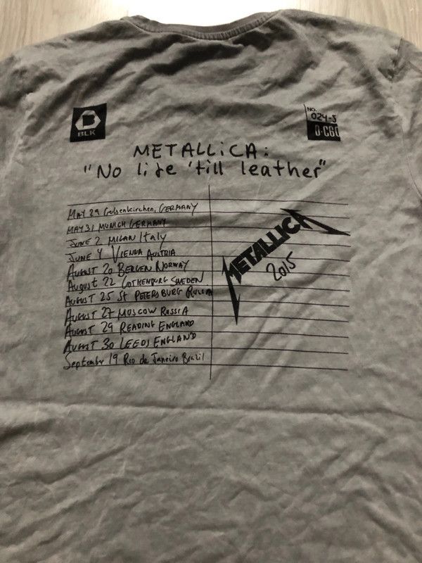 Other METALLICA No Life Till Leather Tour 2015 shirt Size US M / EU 48-50 / 2 - 2 Thumbnail