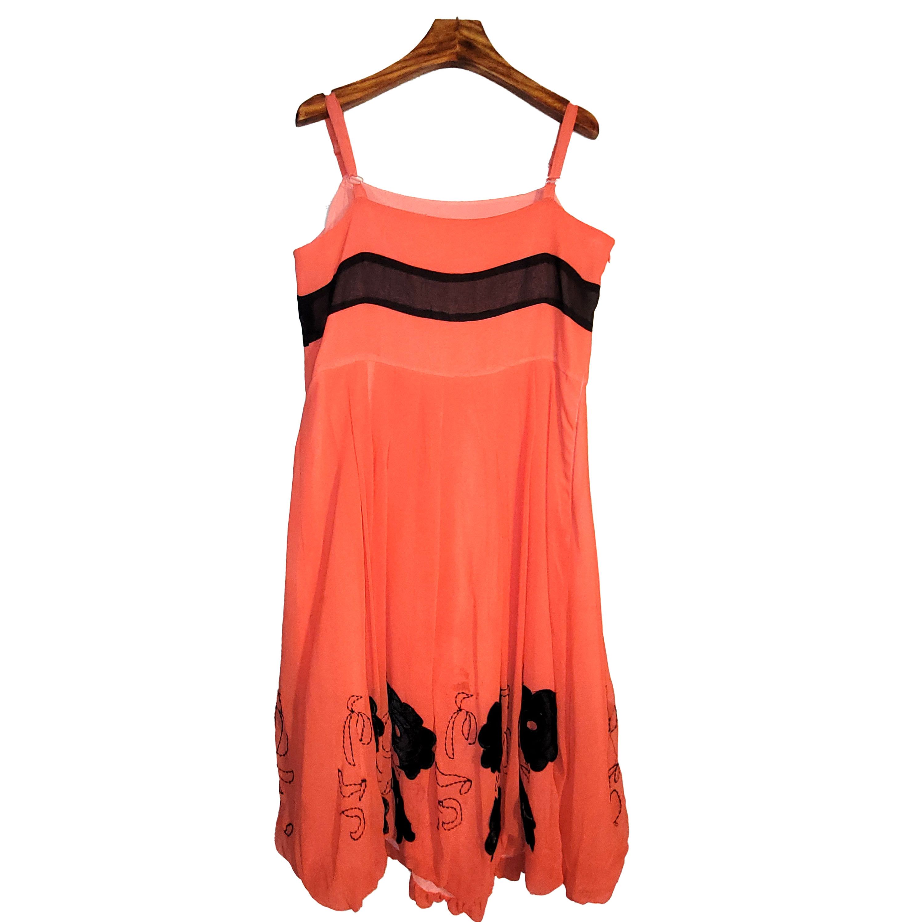Other Women's Silk Sleeveless Camisole Spaghetti Strap Slip Dress Size M / US 6-8 / IT 42-44 - 4 Thumbnail