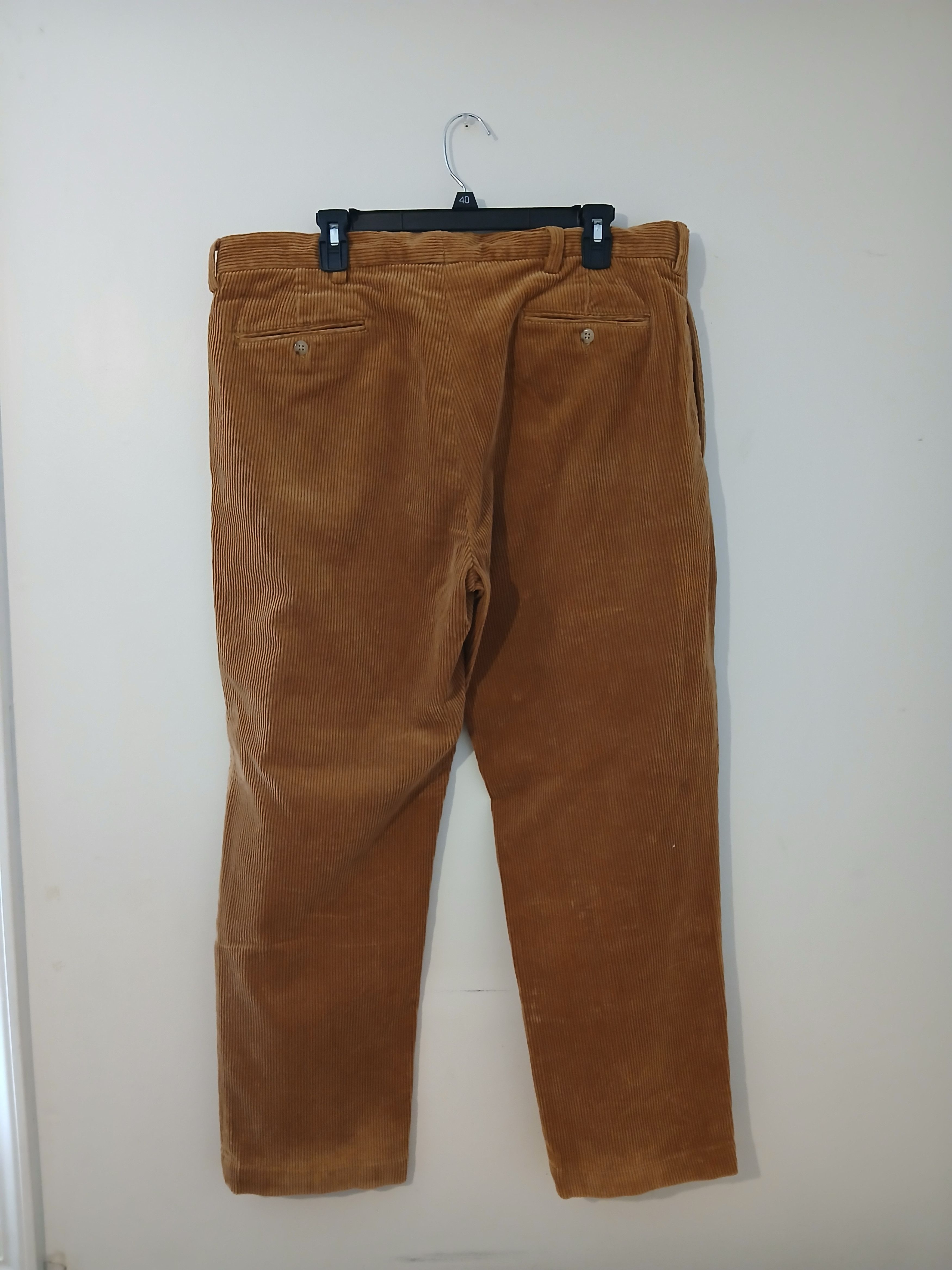 Polo Ralph Lauren Vintage Polo Ralph Lauren Ethan Pant Tan Corduroy Pleated Size US 38 / EU 54 - 2 Thumbnail