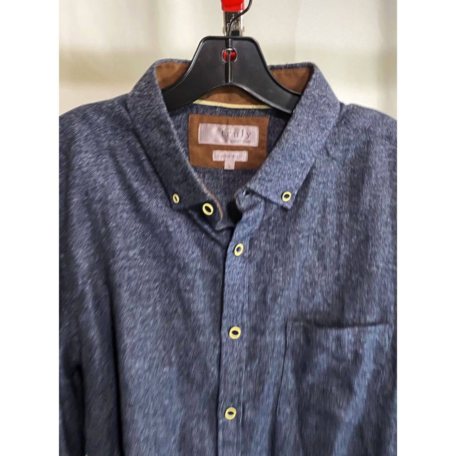 Vintage Craft & Flow Shirt Long Sleeve Slim Large L Elbow Patch Mens Shirt Size US L / EU 52-54 / 3 - 2 Thumbnail