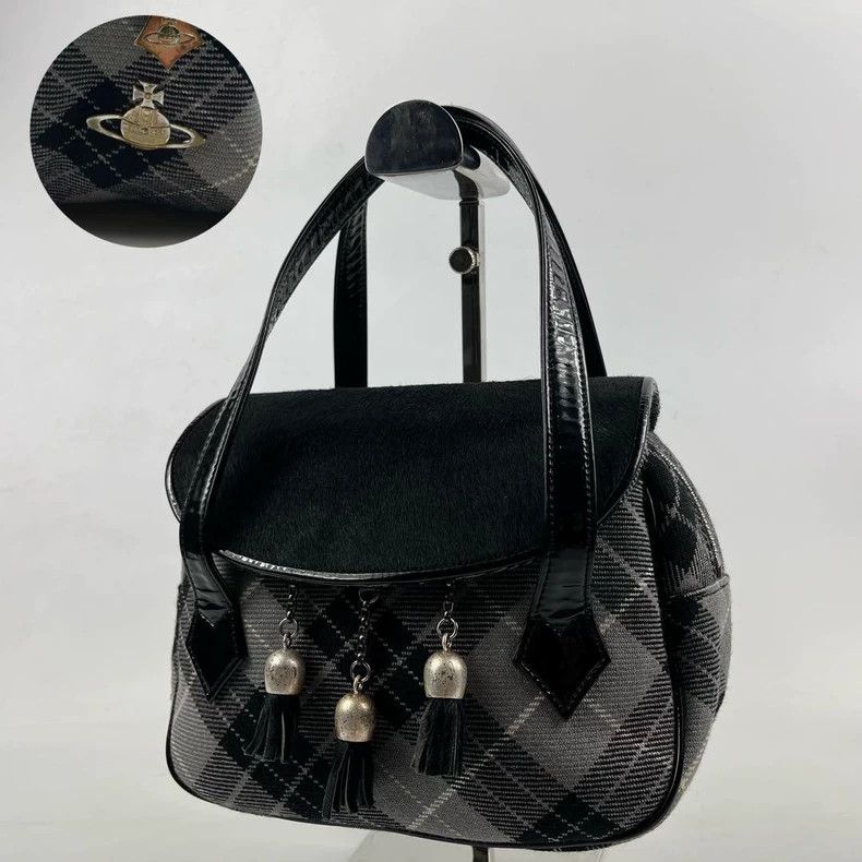 Vivienne Westwood Vivienne Westwood Plaid Horsehair Handbag - dmc Size ONE SIZE - 1 Thumbnail