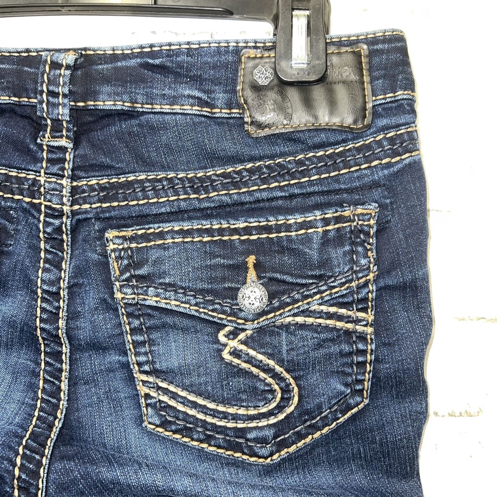 Silver Jeans Co. Silver Jeans Suki Super Stretch Skinny Womens Size 28x31 Size 28" / US 6 / IT 42 - 3 Thumbnail