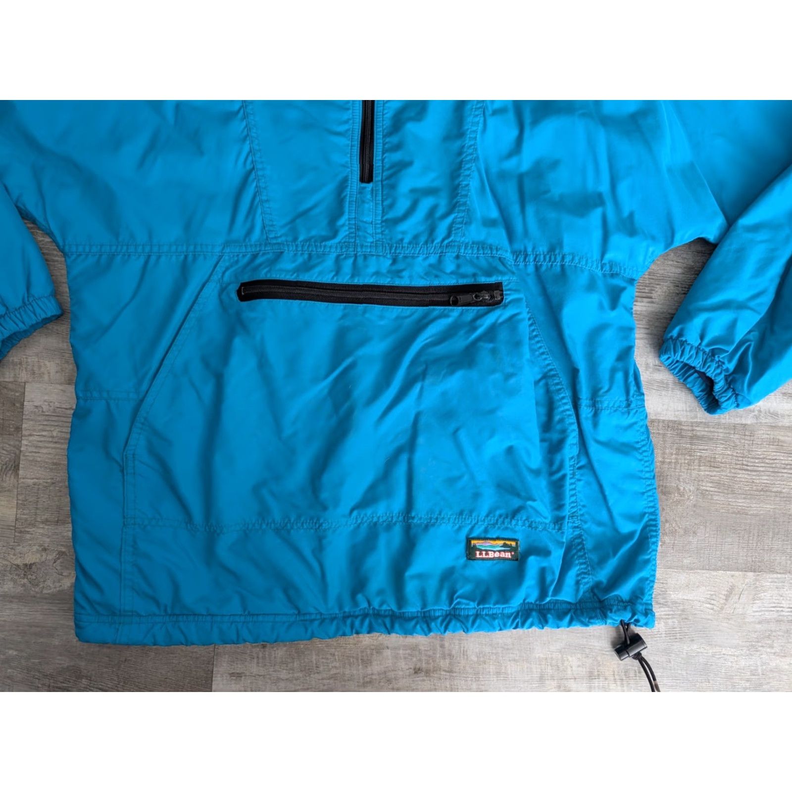 Vintage VINTAGE L.L. Bean Jacket Windbreaker Hooded Nylon Blue M Mens Old School USA Made Short Coat Pocket Zipper Pockets Reg Fit Size US M / EU 48-50 / 2 - 3 Thumbnail