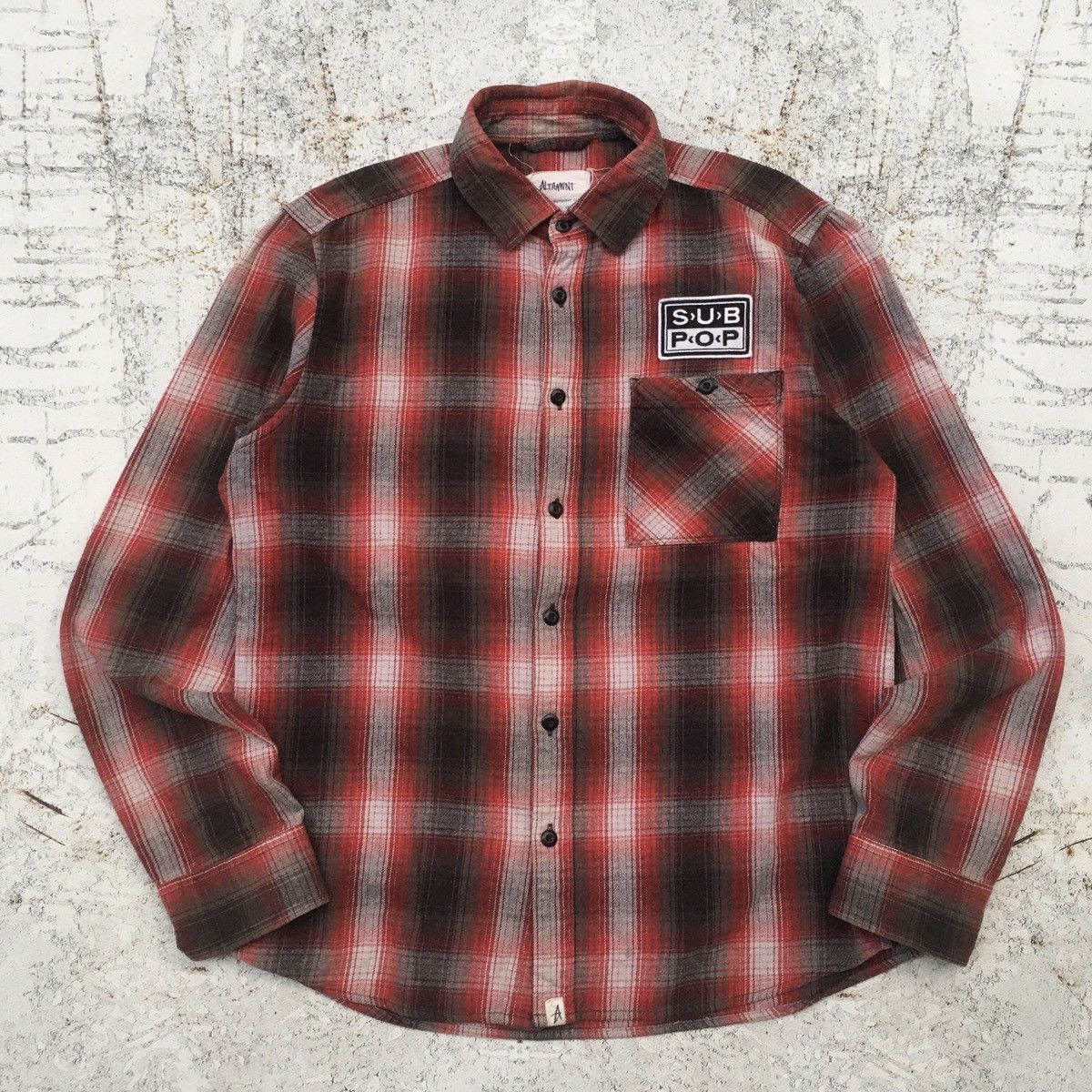 Altamont × Band Tees × Nirvana Altamont Veterano Flanel Sub Pop Patch Limited Edition Size US M / EU 48-50 / 2 - 1 Thumbnail