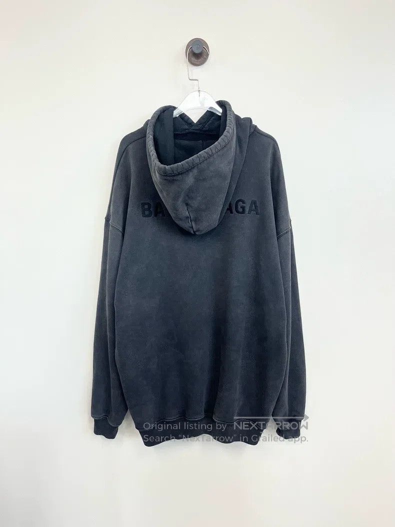 Balenciaga Balenciaga Black embroidered logo hooded sweatshirt, size Size US M / EU 48-50 / 2 - 2 Thumbnail