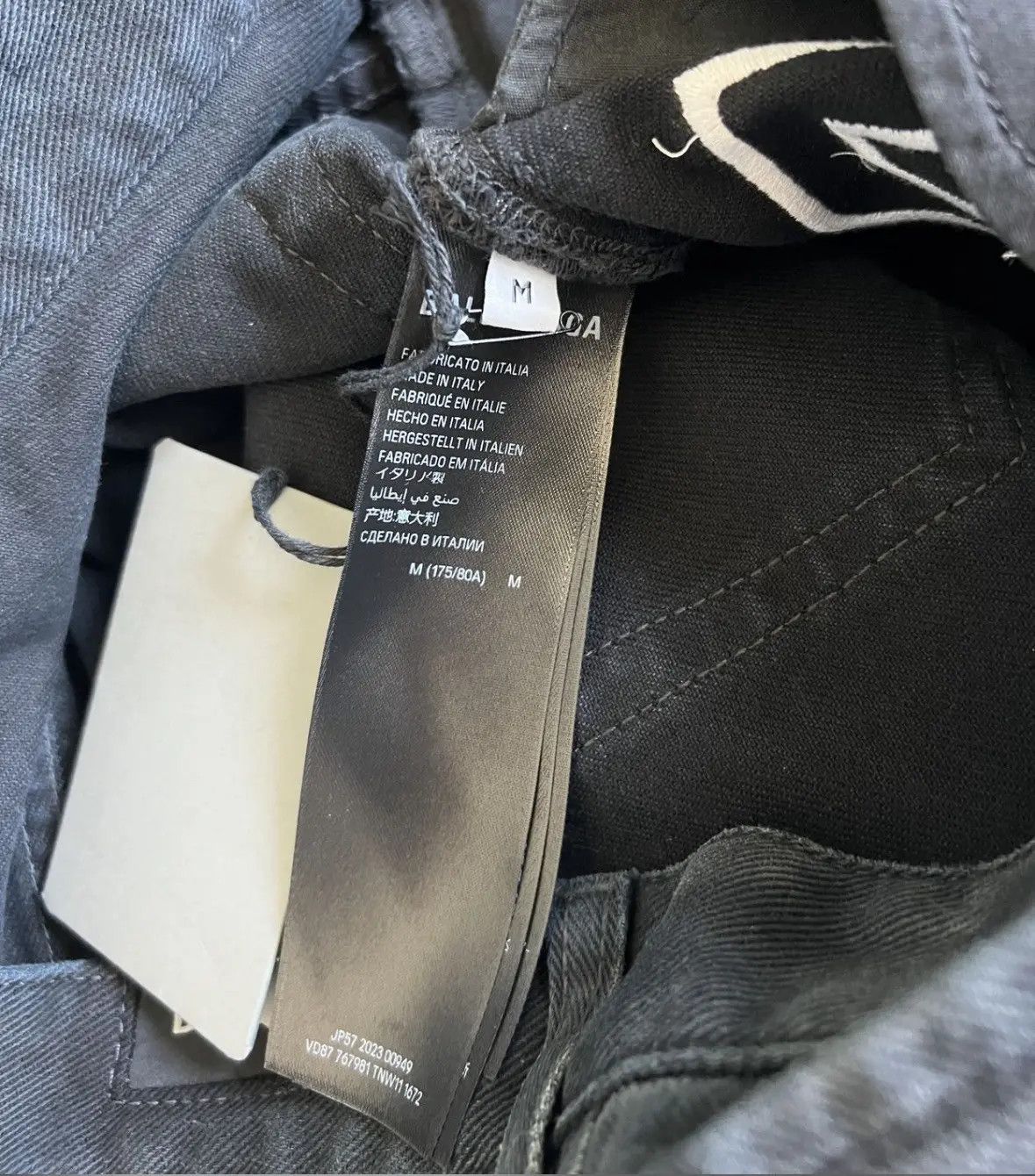 Balenciaga Balenciaga Outline Baggy Pants in Black Size US 30 / EU 46 - 9 Thumbnail