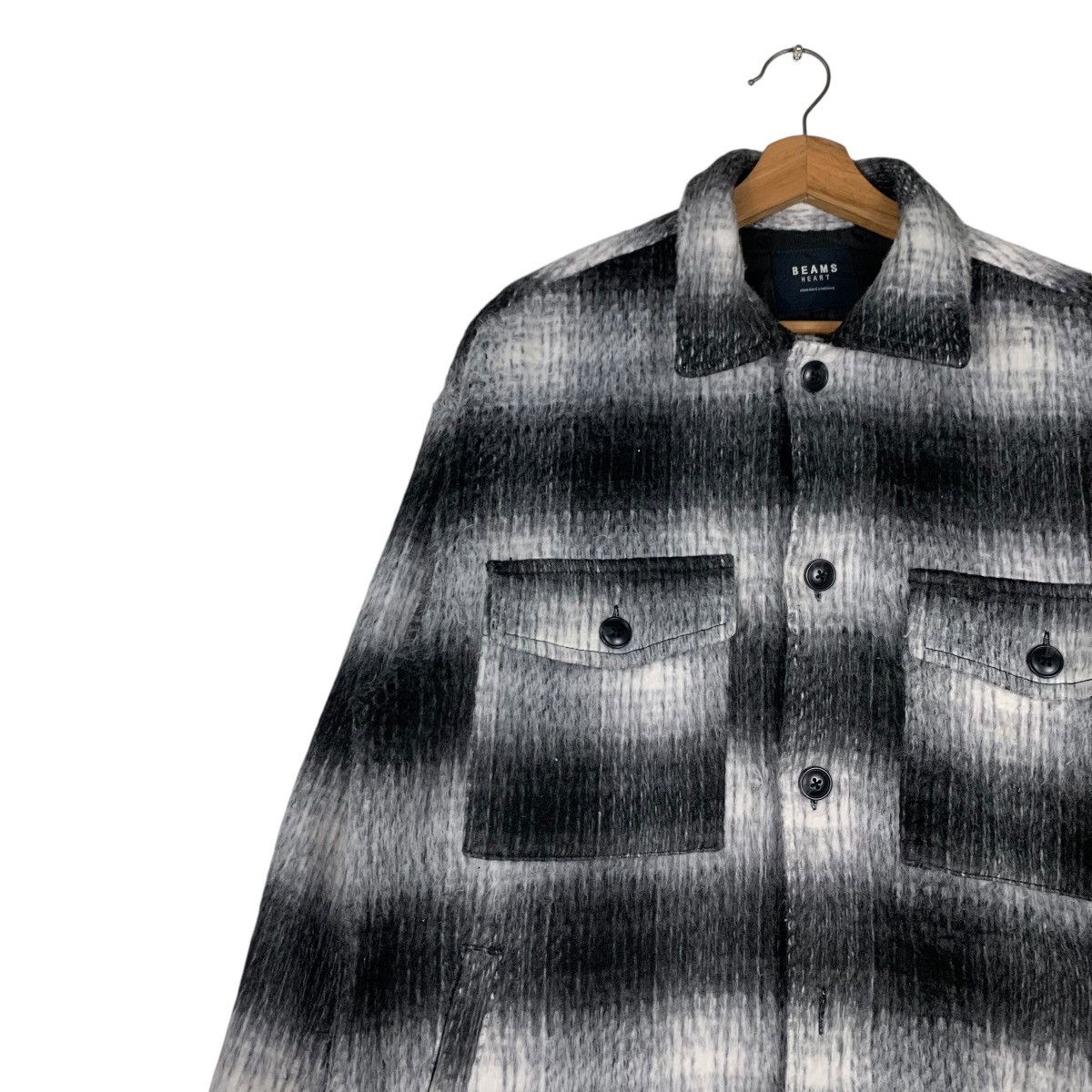 Beams Plus BEAMS HEART Shadow Plaid Flannel #1422-C64 Size US M / EU 48-50 / 2 - 6 Thumbnail