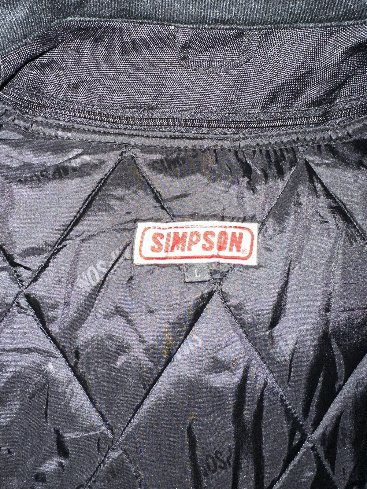 Vintage Vintage Simpson Motorcycle Racing Jacket Size US L / EU 52-54 / 3 - 7 Thumbnail