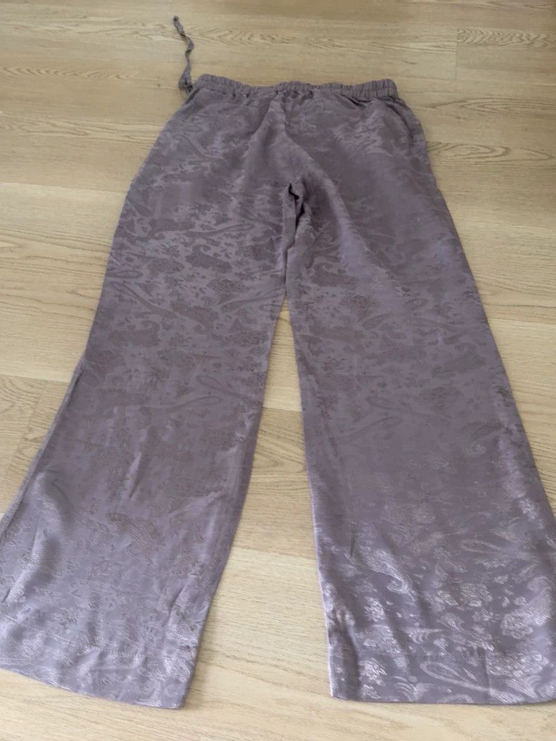 Acne Studios Acne Studios Satin-textured purple-gray straight-leg pants Size US 36 / EU 52 - 8 Thumbnail