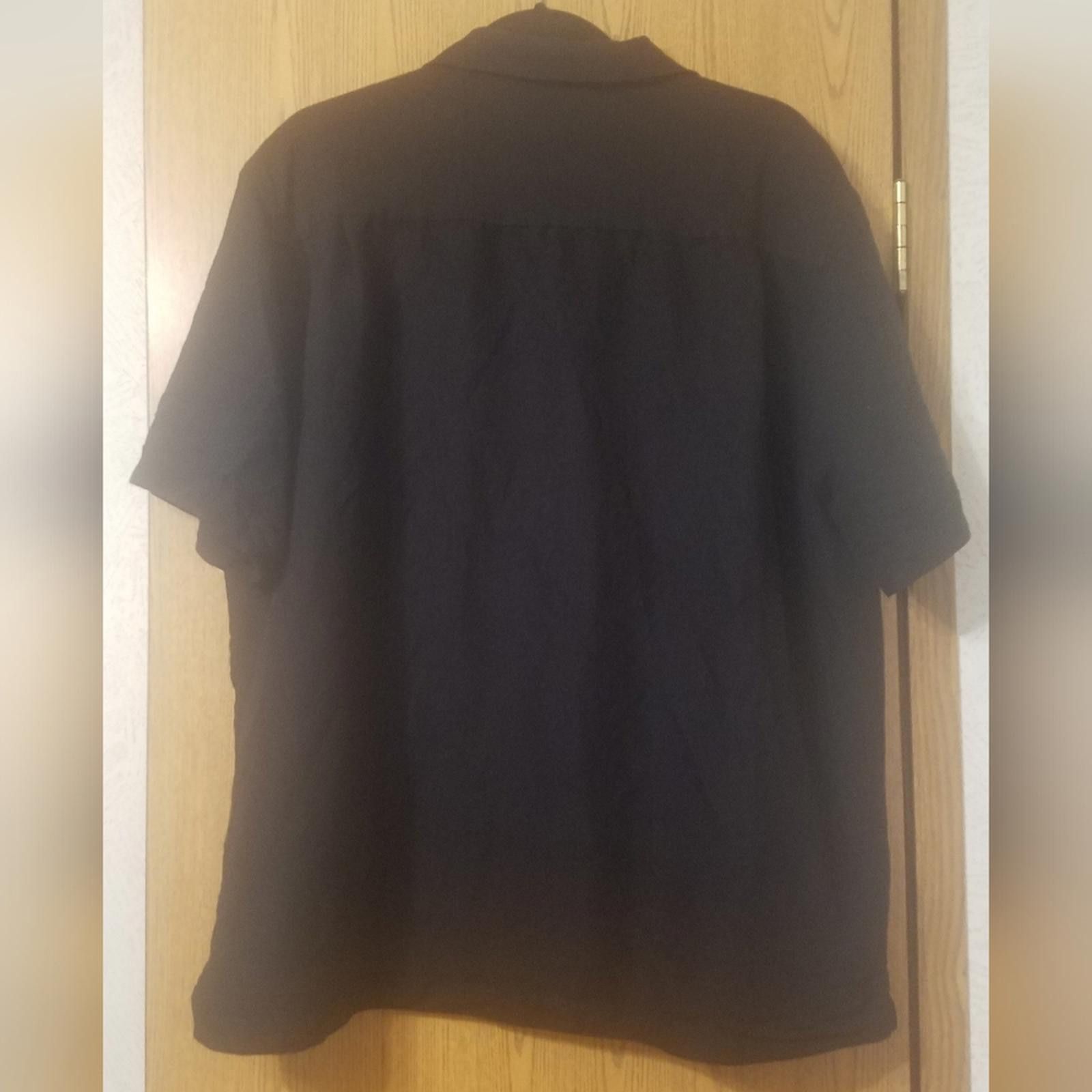 Cubavera Cubavera Black Button Down Shirt XL Size US XL / EU 56 / 4 - 2 Thumbnail