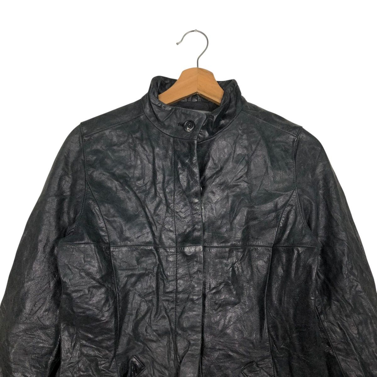Japanese Brand 🔥VINTAGE BIKER SOFT LEATHER JACKET OZOC ISSEY MIYAKE Size US S / EU 44-46 / 1 - 5 Thumbnail