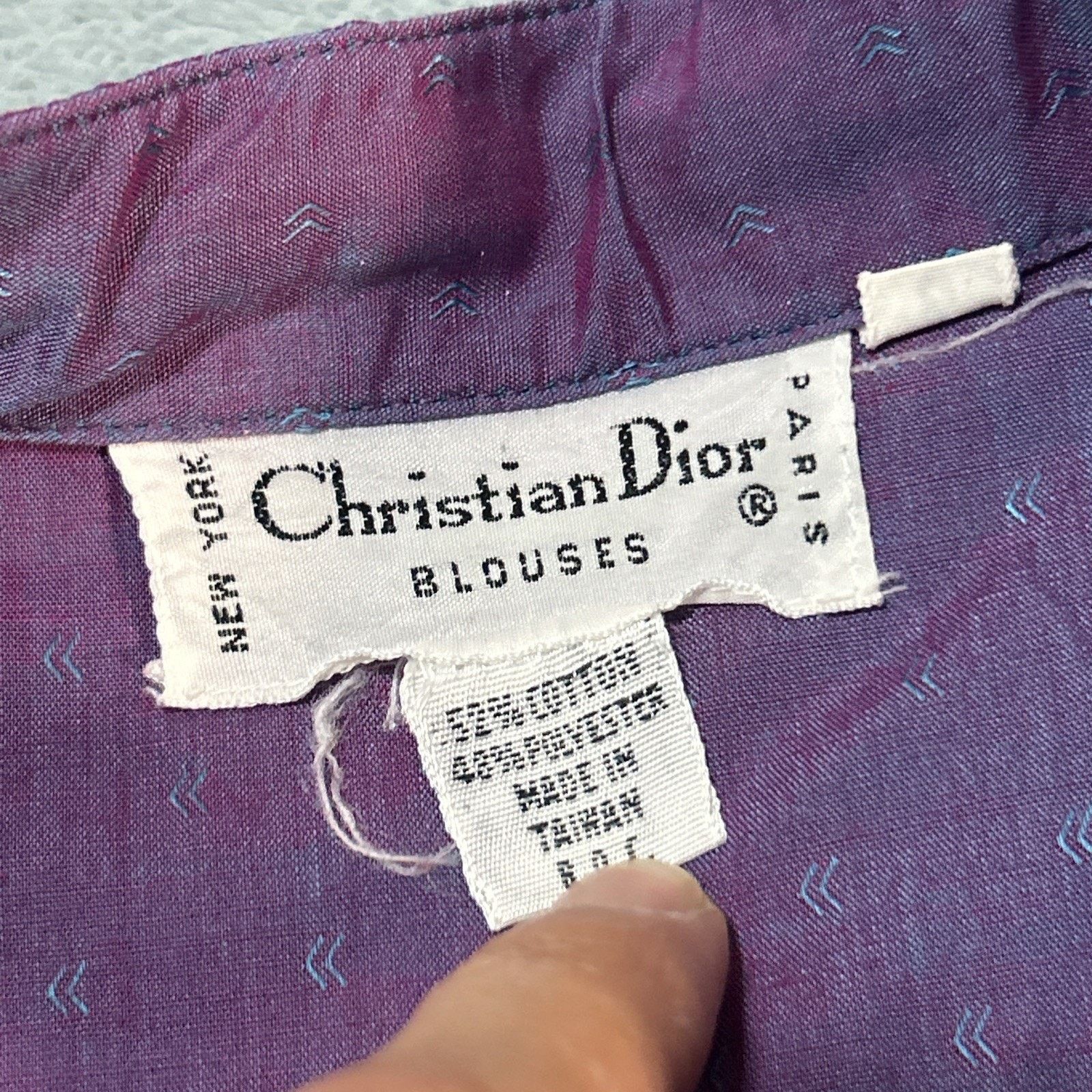 Dior Christian Dior Button Up Shinny Shirt Womens 14 Medium Size M / US 6-8 / IT 42-44 - 4 Thumbnail