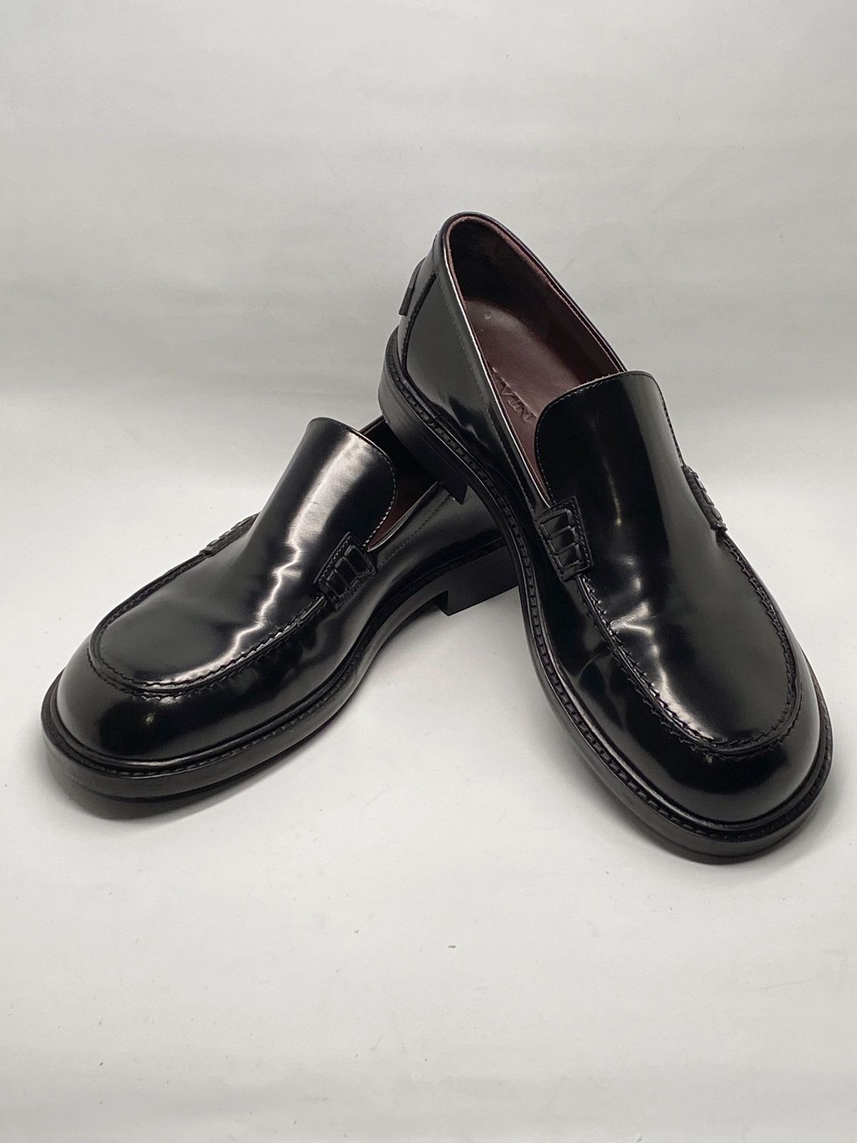 Lanvin Lanvin Spinto polished leather loafers size 42/us size 9 Size US 9 / EU 42 - 2 Thumbnail