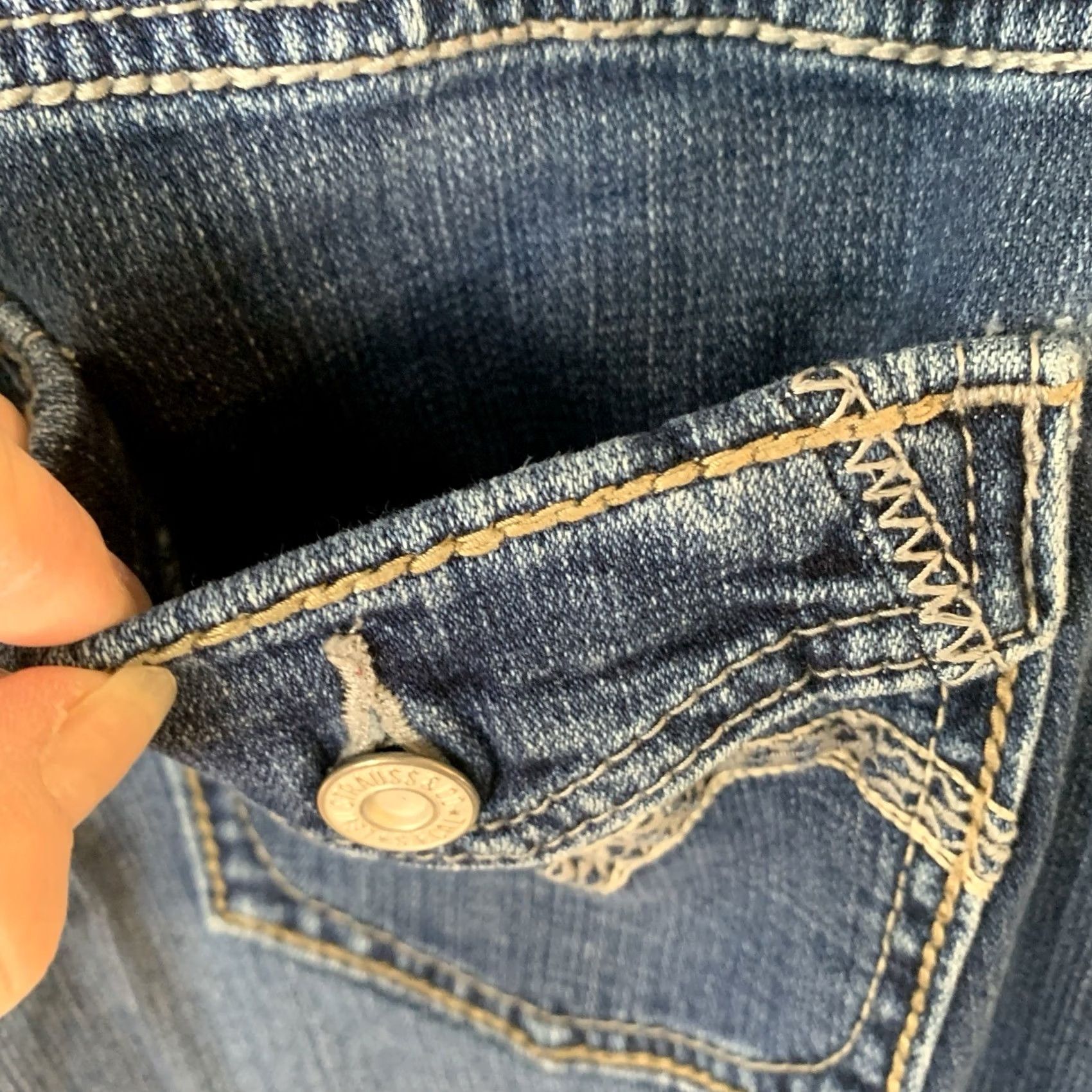 Levi's Levi's 529 Curvy Boot Cut Jeans Women 30 Blue Flap Pocket Design Denim 5-Pocket Western Preppy 90s Hipster Vintage No Size 30" / US 8 / IT 44 - 5 Thumbnail