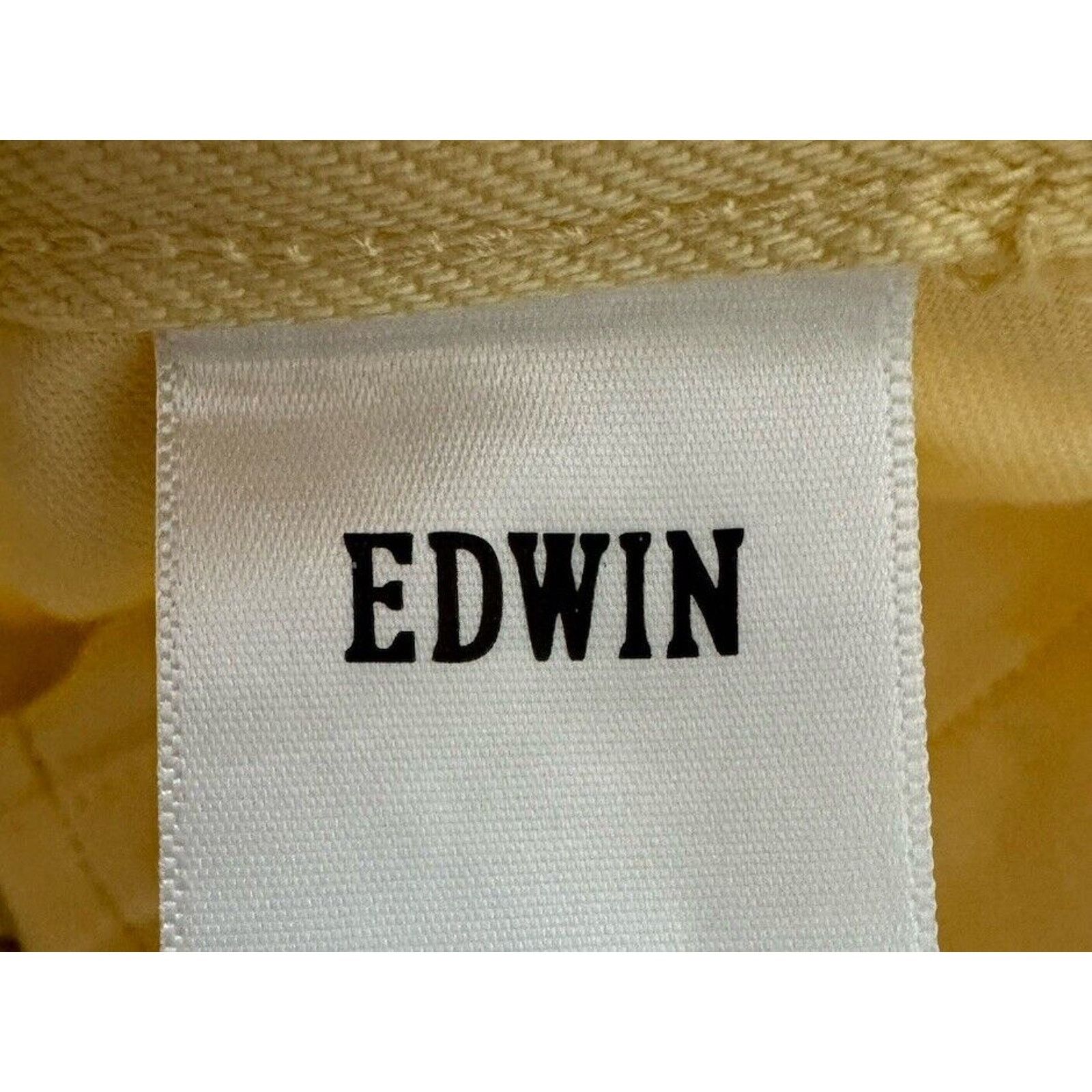Edwin EDWIN Maiia Cropped Wide leg yellow Jeans Large New $228 Size 37" - 5 Thumbnail