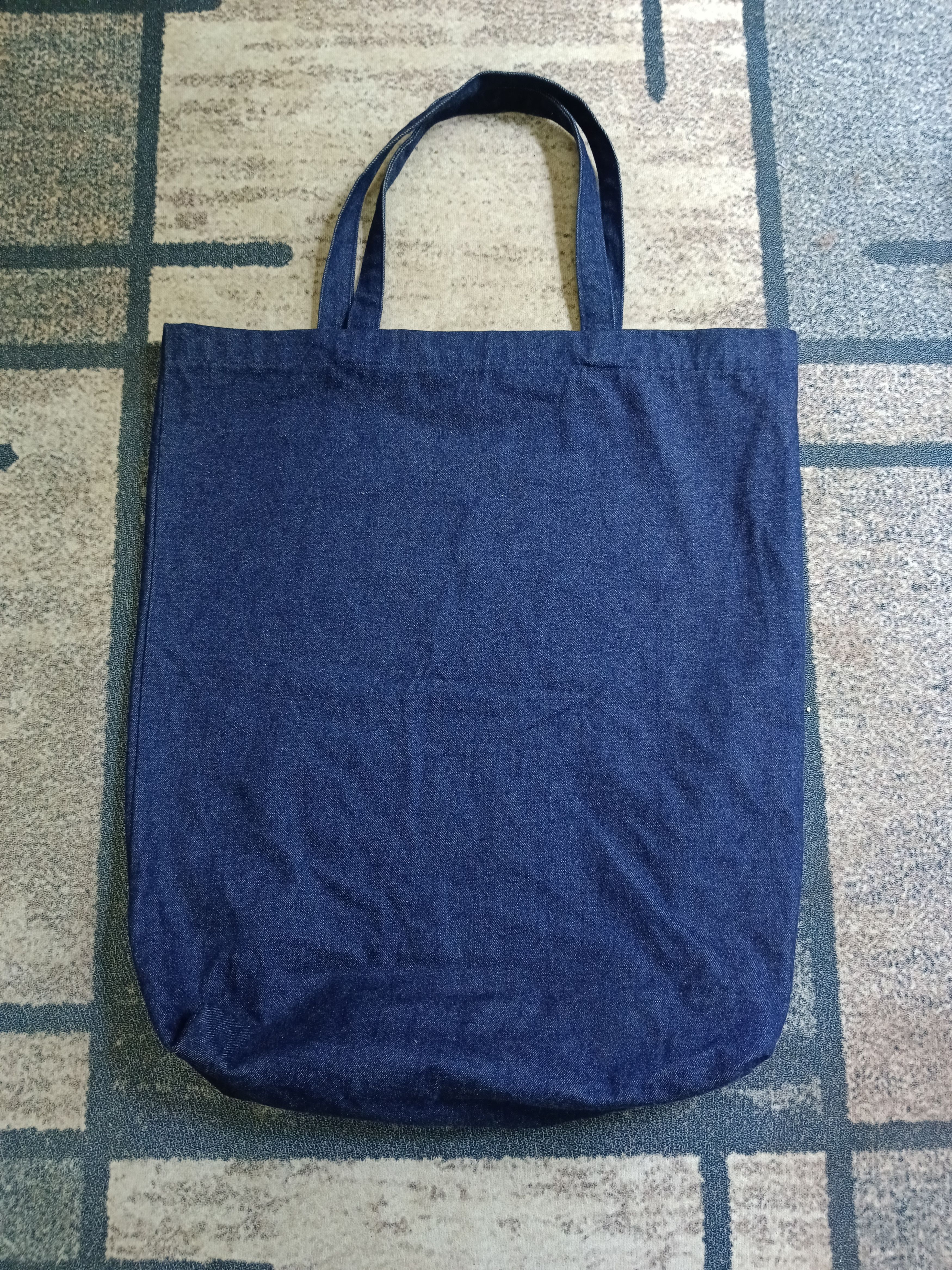 Blue Blue Japan TOTE BAG LARGE INDIGO DENIM SLEVEDGE Size ONE SIZE - 2 Thumbnail
