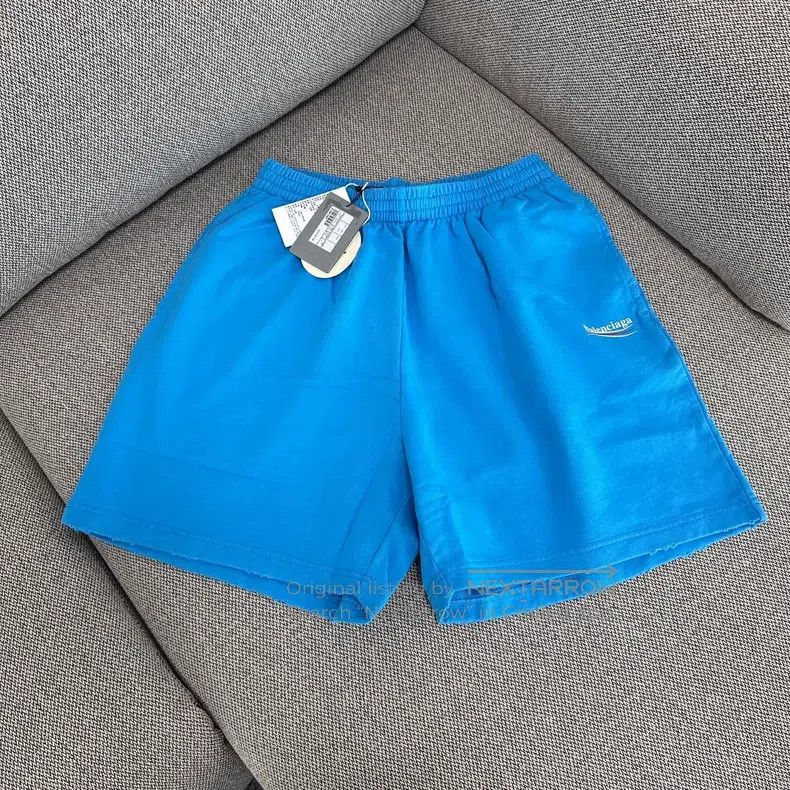 Balenciaga Balenciaga size M Blue Coke print shorts Size US 27 - 1 Thumbnail