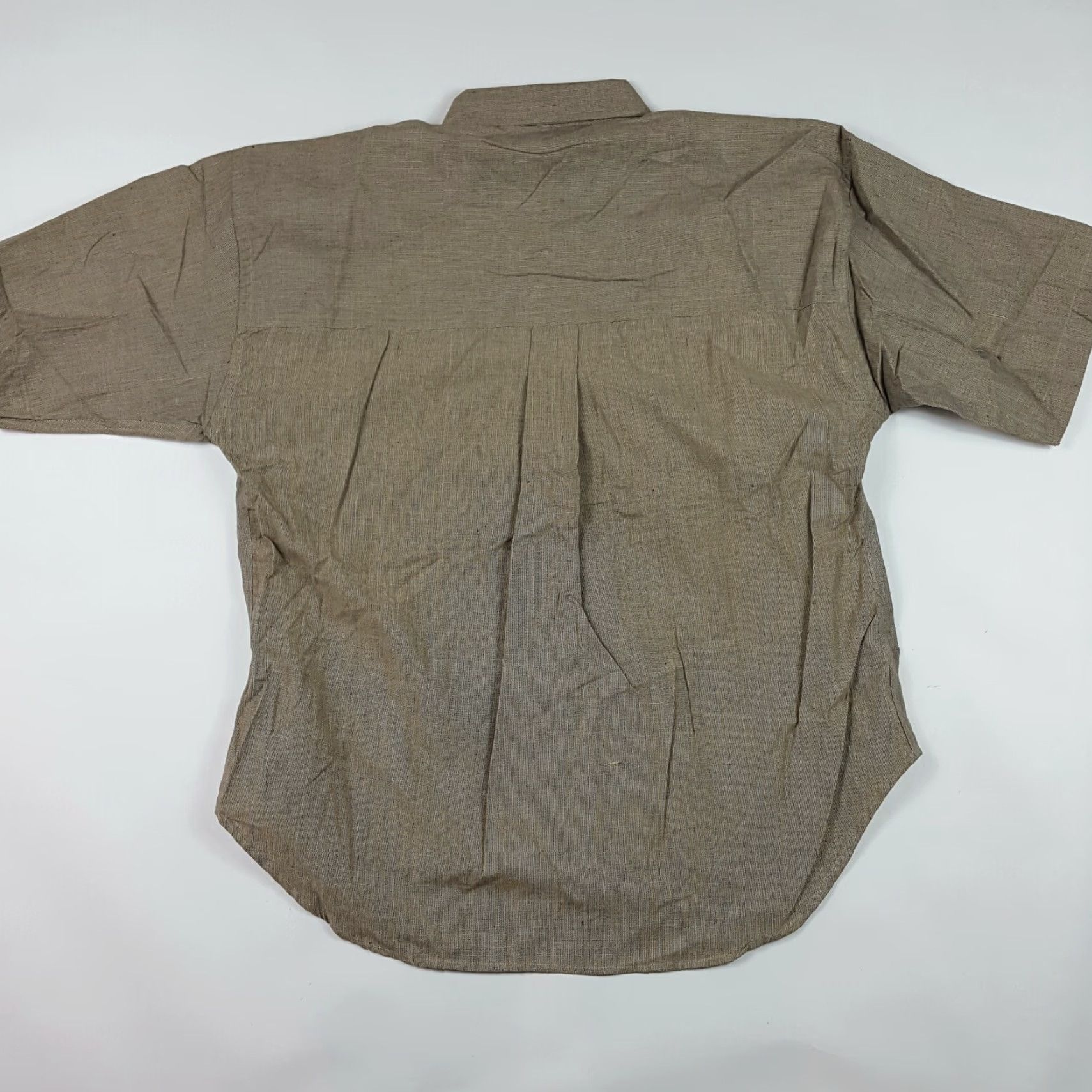 Members Only VINTAGE Members Only Shirt Beige Short Sleeve Button-Up Pocket 90s L Mens Size US L / EU 52-54 / 3 - 3 Thumbnail