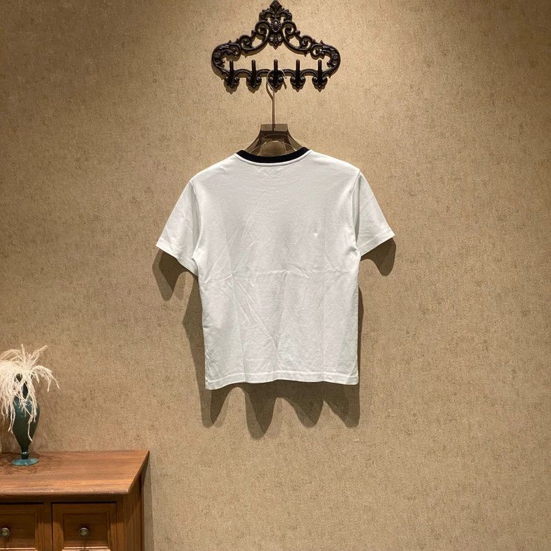 Louis Vuitton Louis Vuitton White flocked monogram logo chain short slee Size US S / EU 44-46 / 1 - 2 Thumbnail