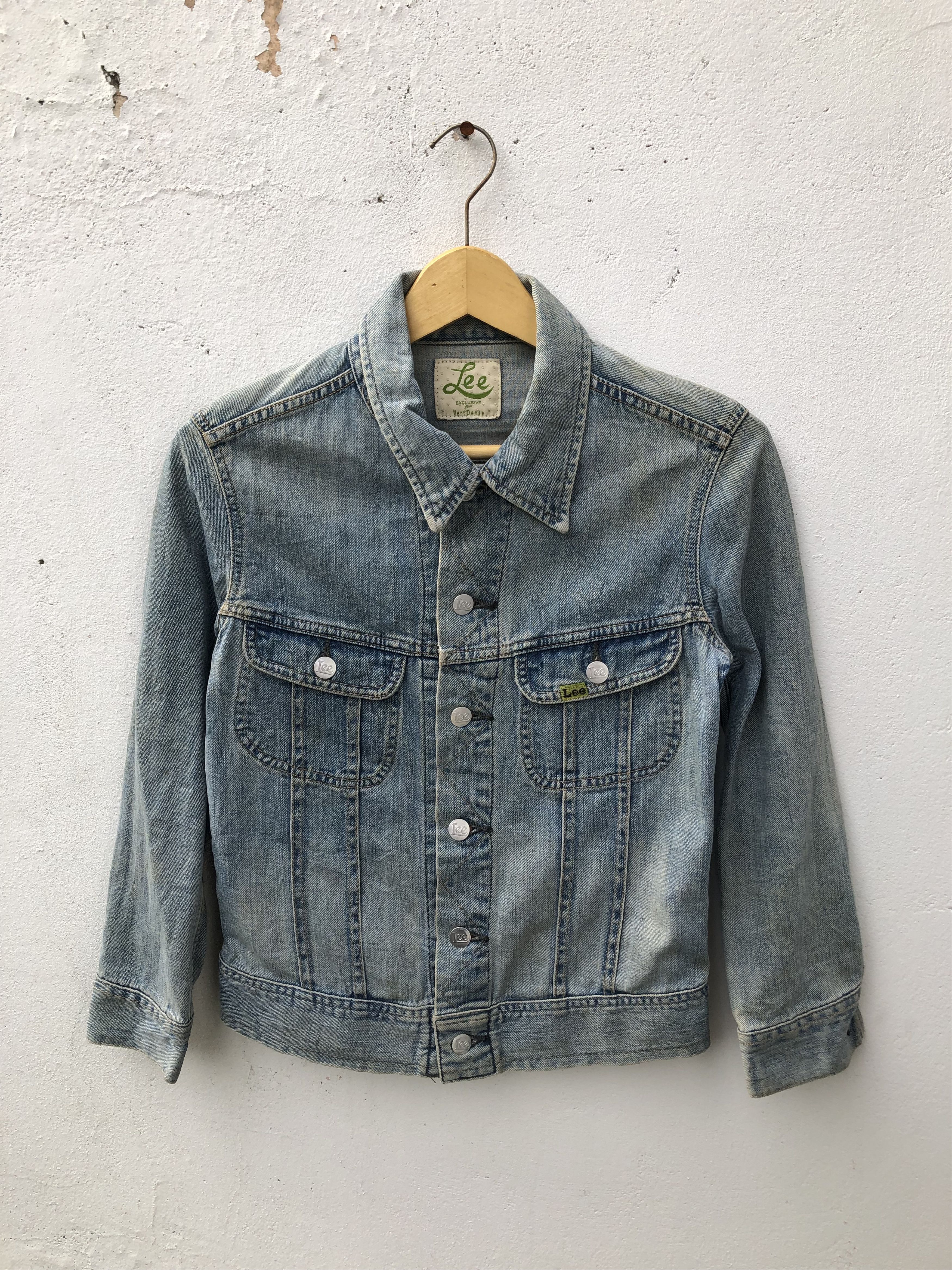 Lee Lee Vert Dense Light Wash Denim Jacket Cropped Style Size S / US 4 / IT 40 - 6 Thumbnail