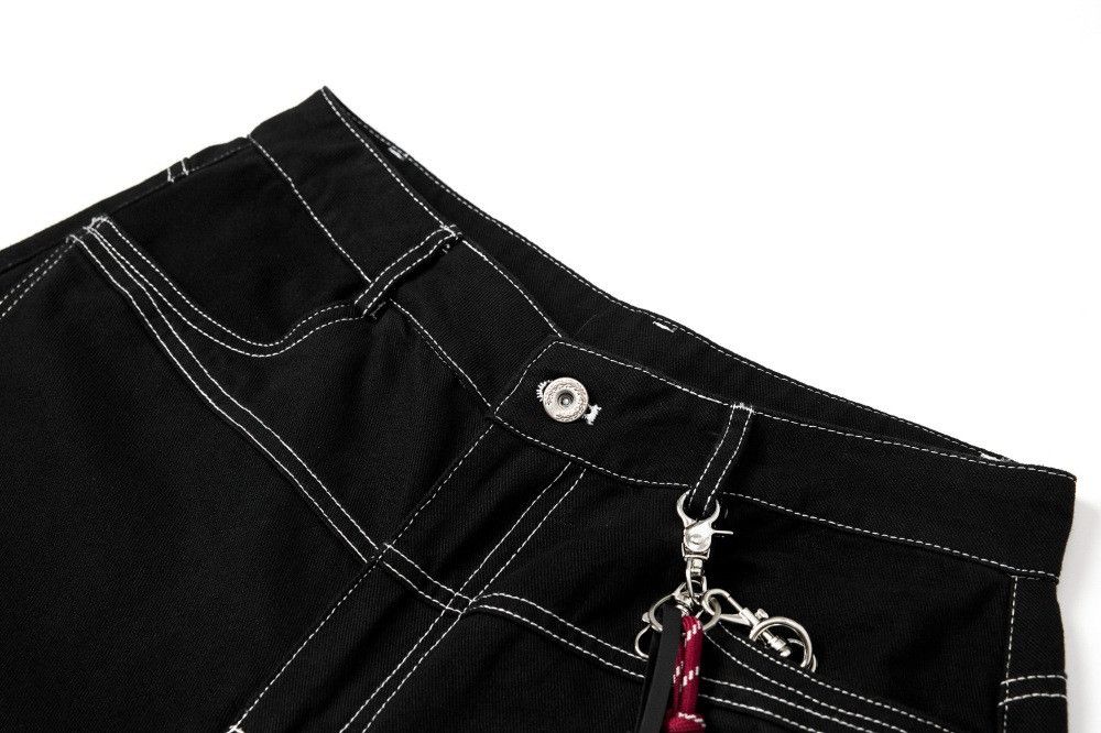 Vintage Men's high street stitching retro workwear wide-leg jeans Size US 32 / EU 48 - 3 Thumbnail