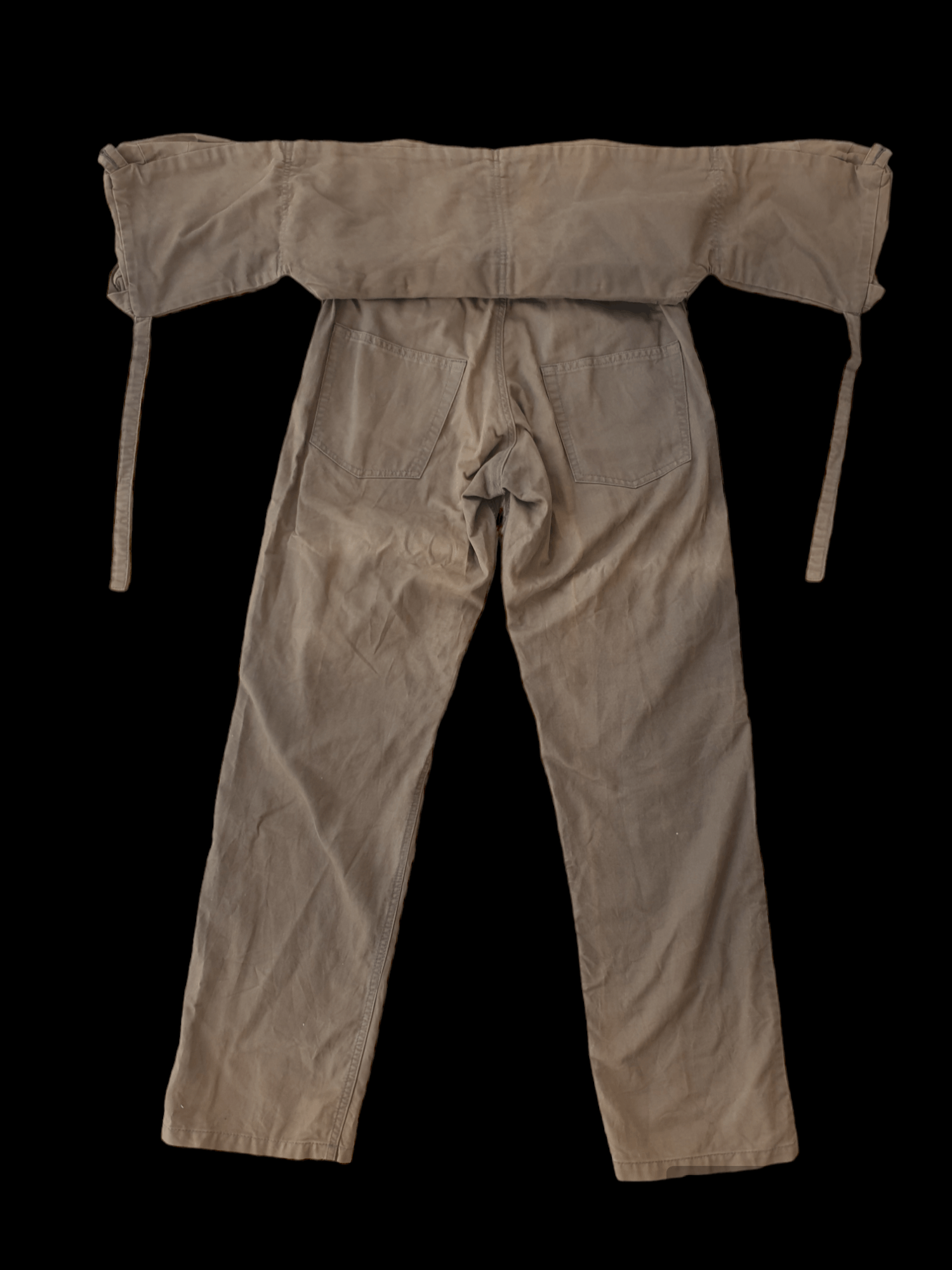 Final Home × Issey Miyake × Japanese Brand Vintage FINAL HOME Bondage Double Pocket Pants Size US 31 - 5 Thumbnail