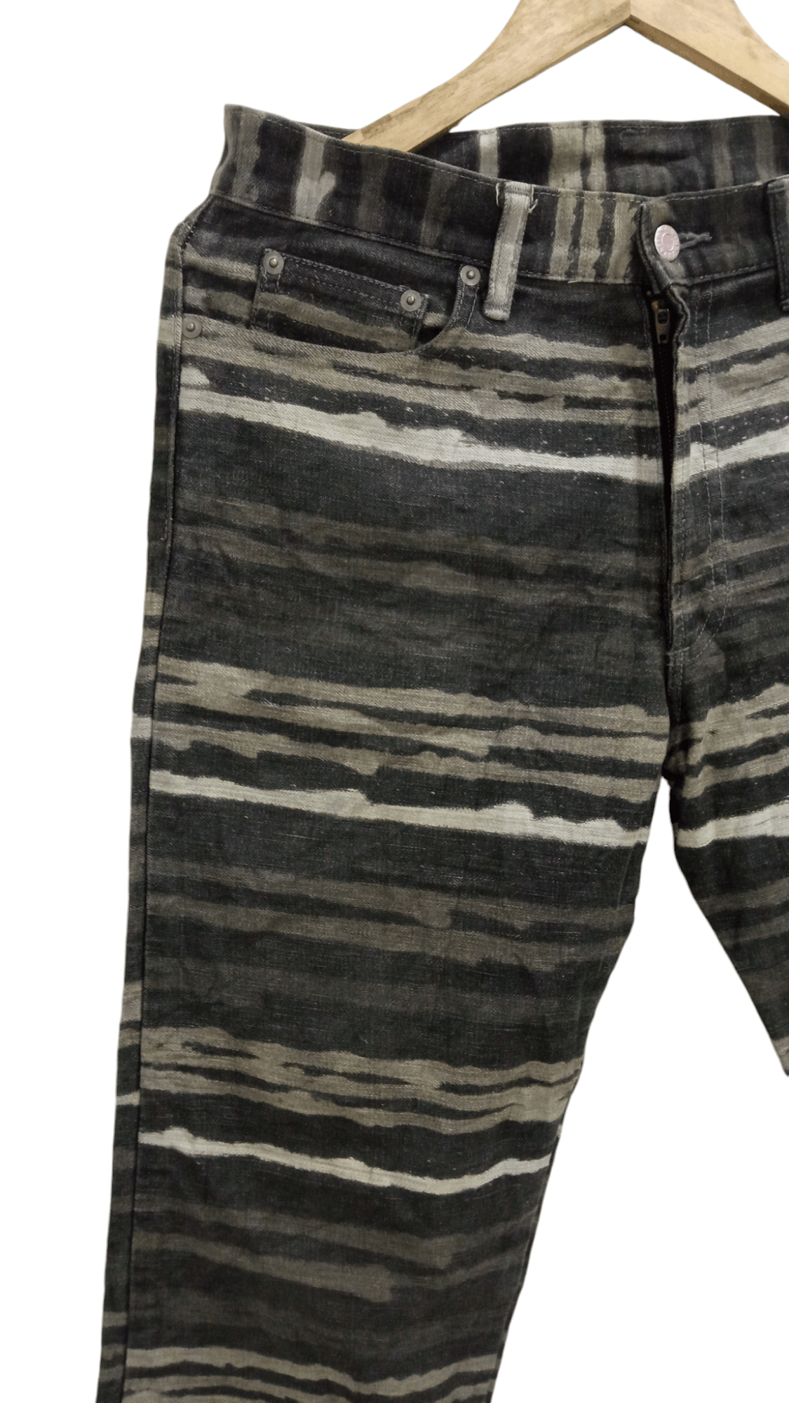 Japanese Brand × Vintage 🔥🔥Innervation Striped Pants Denim Size US 32 / EU 48 - 8 Thumbnail