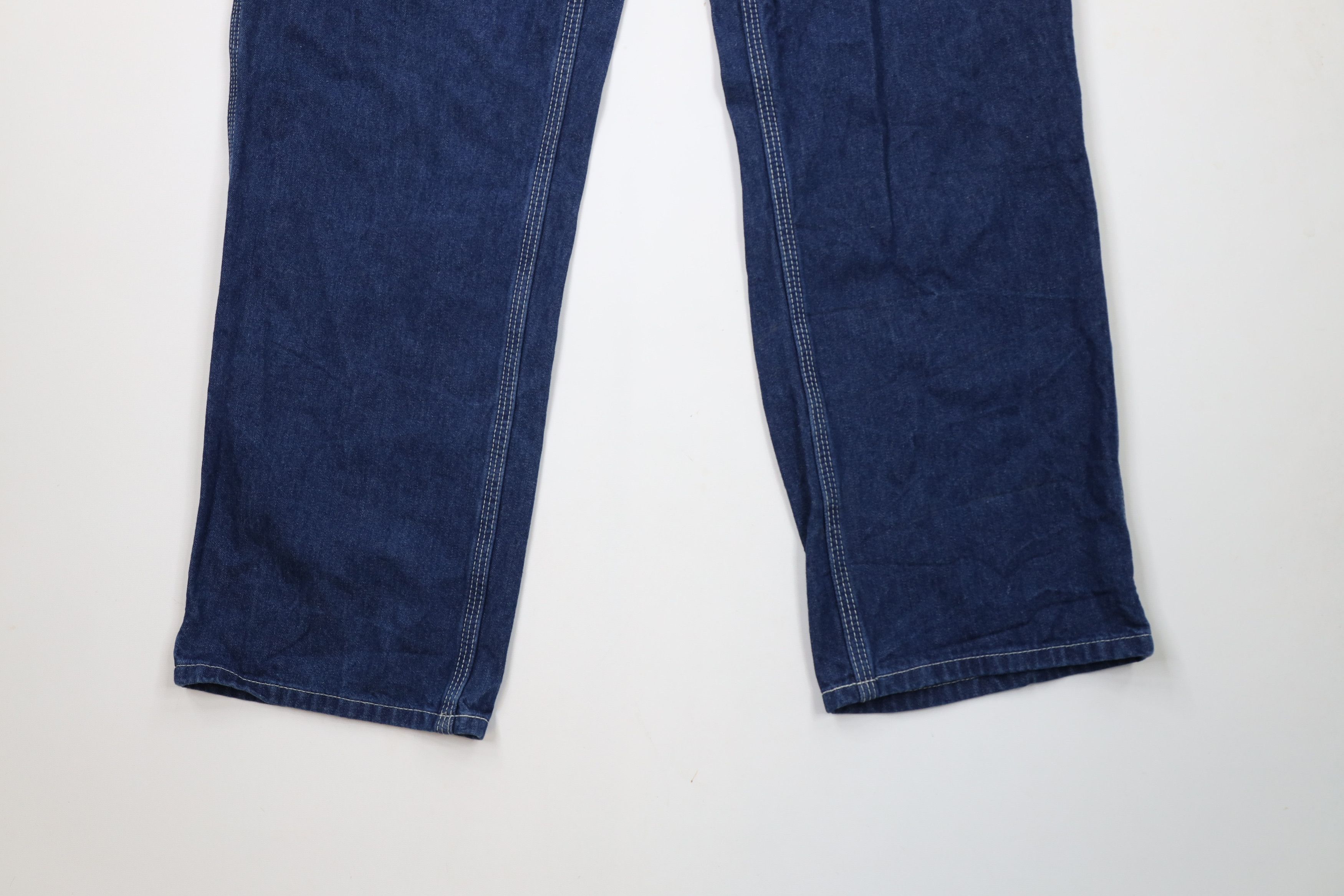 Carhartt × Vintage Vintage Y2K Carhartt Spell Out Wide Leg Dungaree Denim Jeans Size US 38 / EU 54 - 4 Thumbnail
