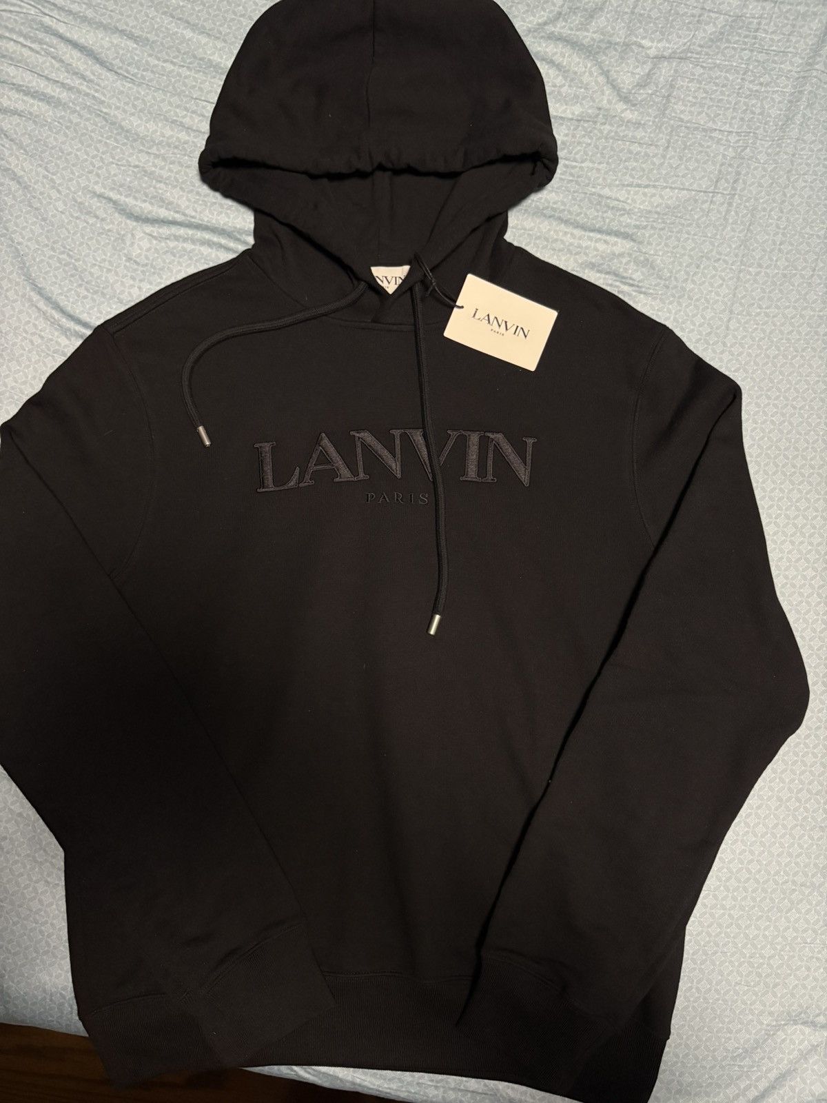 Lanvin Lanvin Embroidered Logo Hoodie Size US L / EU 52-54 / 3 - 1 Thumbnail