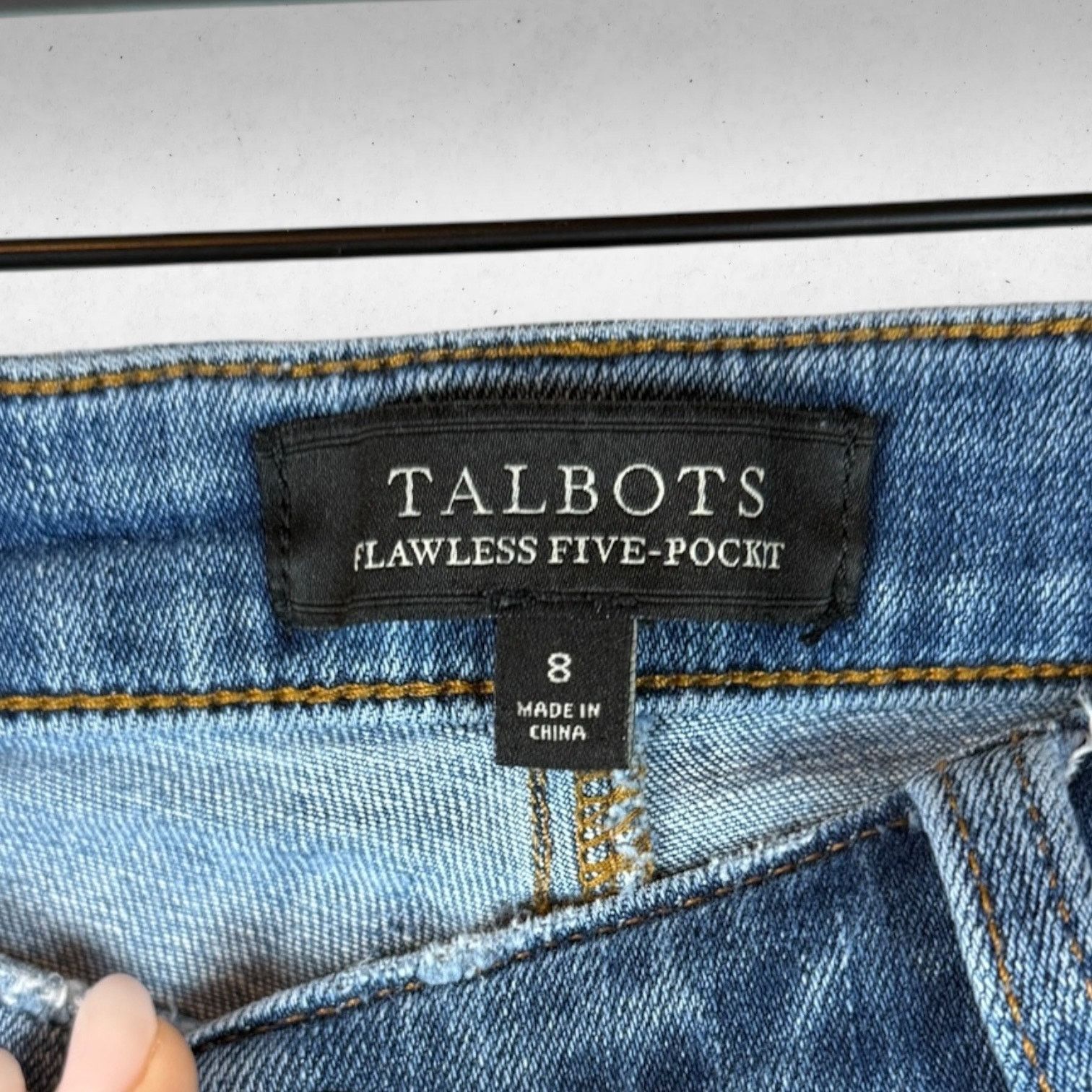 Talbots Talbots Flawless-Five Pocket Women Size 8 Raw Hem Stretch Size 30" / US 8 / IT 44 - 3 Thumbnail