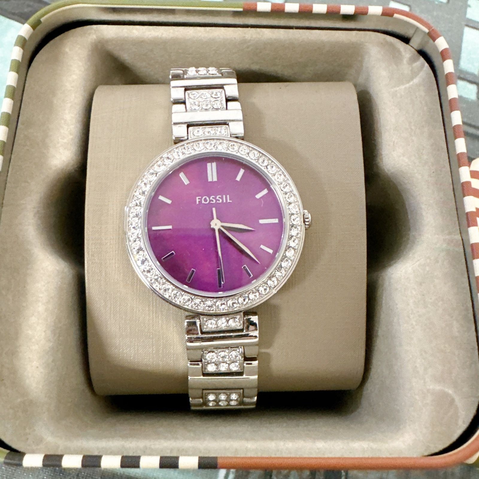 Fossil Fossil BQ3984 Karli Three-Hand Stainless Steel Watch Size ONE SIZE - 2 Thumbnail