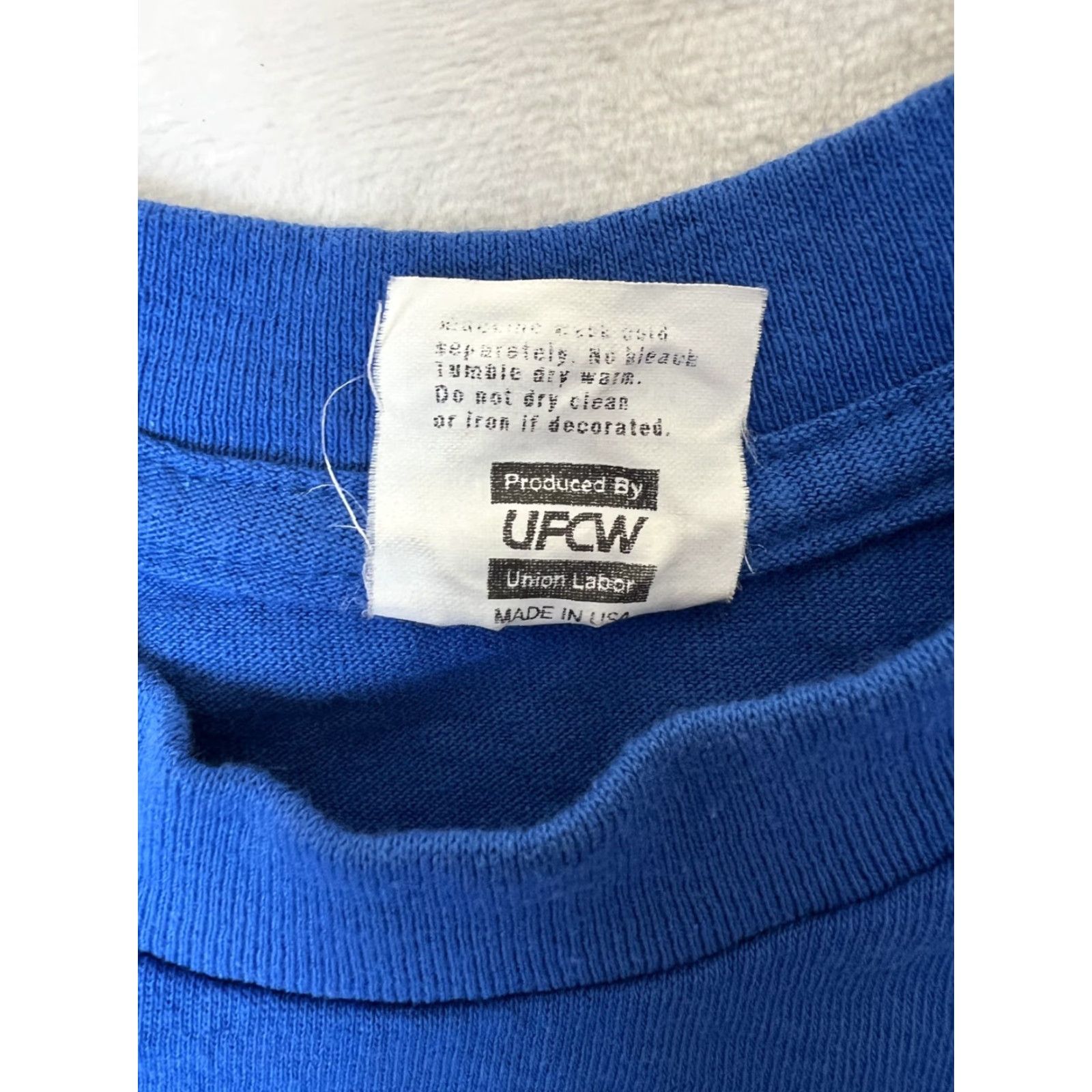 Vintage VINTAGE Union Line T-Shirt Men Blue Cotton Short Sleeve Crew Neck Dog School River Dogs California CSEA Y2K 1990s Size Medium Size US L / EU 52-54 / 3 - 4 Thumbnail