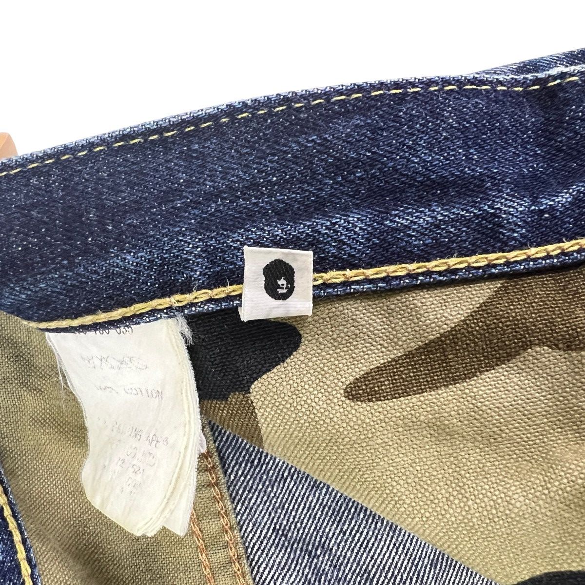 Bape 💥 Nigo Era A Bathing Ape Bape star Camo Jeans Made In japan Size US 34 / EU 50 - 19 Thumbnail
