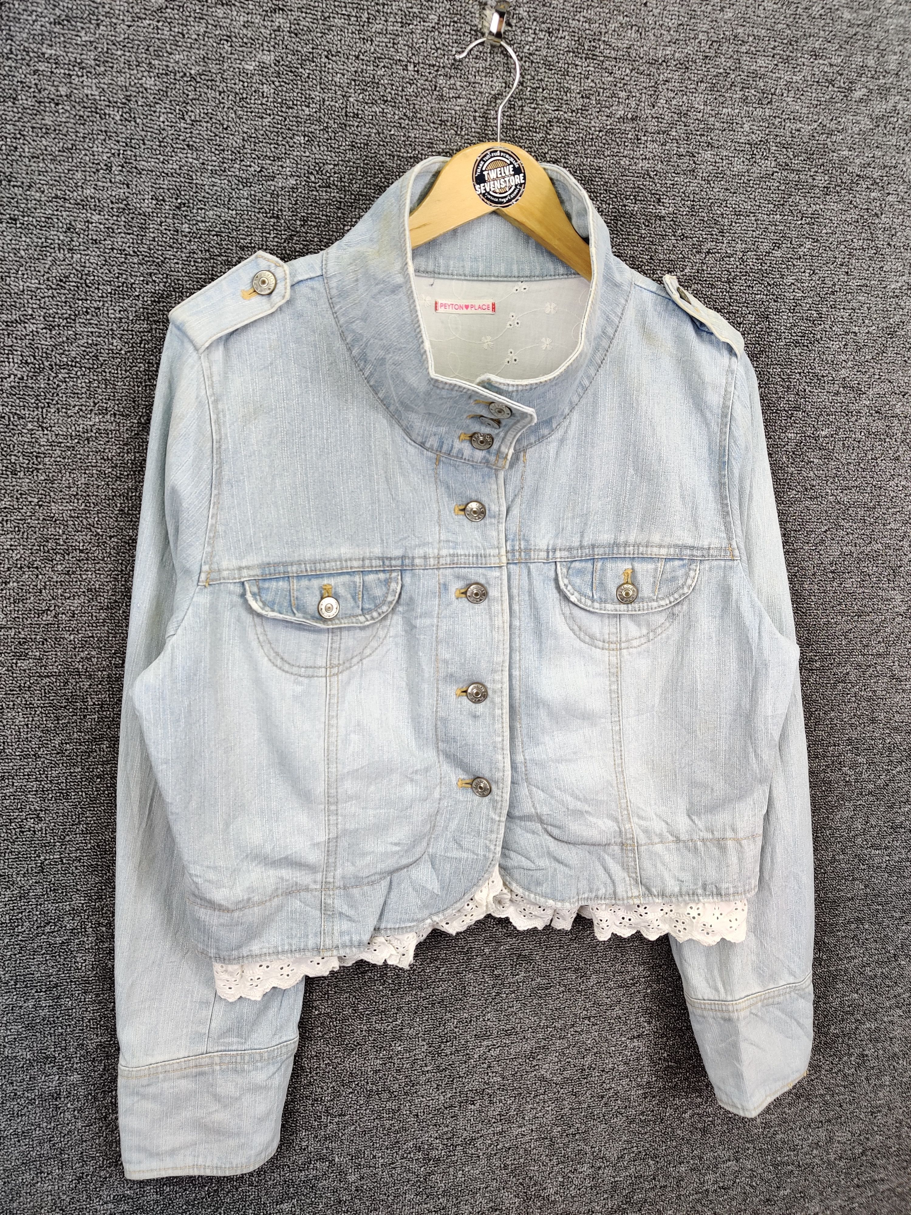 Japanese Brand Vintage Peyton Place Denim Jacket Nice Design Size US M / EU 48-50 / 2 - 7 Thumbnail