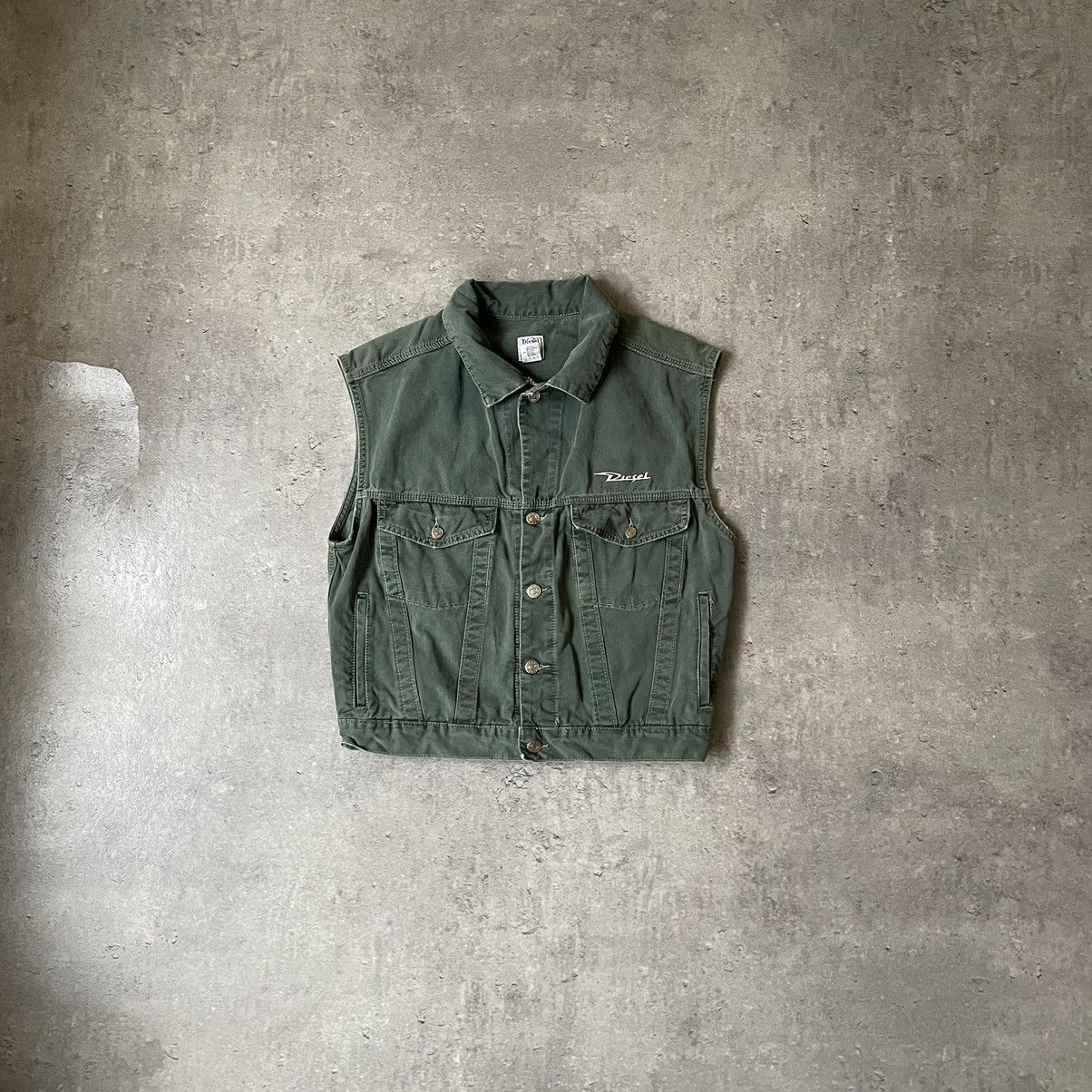 Diesel Vintage Diesel Blue Denim Kahaki Denim Vests Size US M / EU 48-50 / 2 - 1 Thumbnail