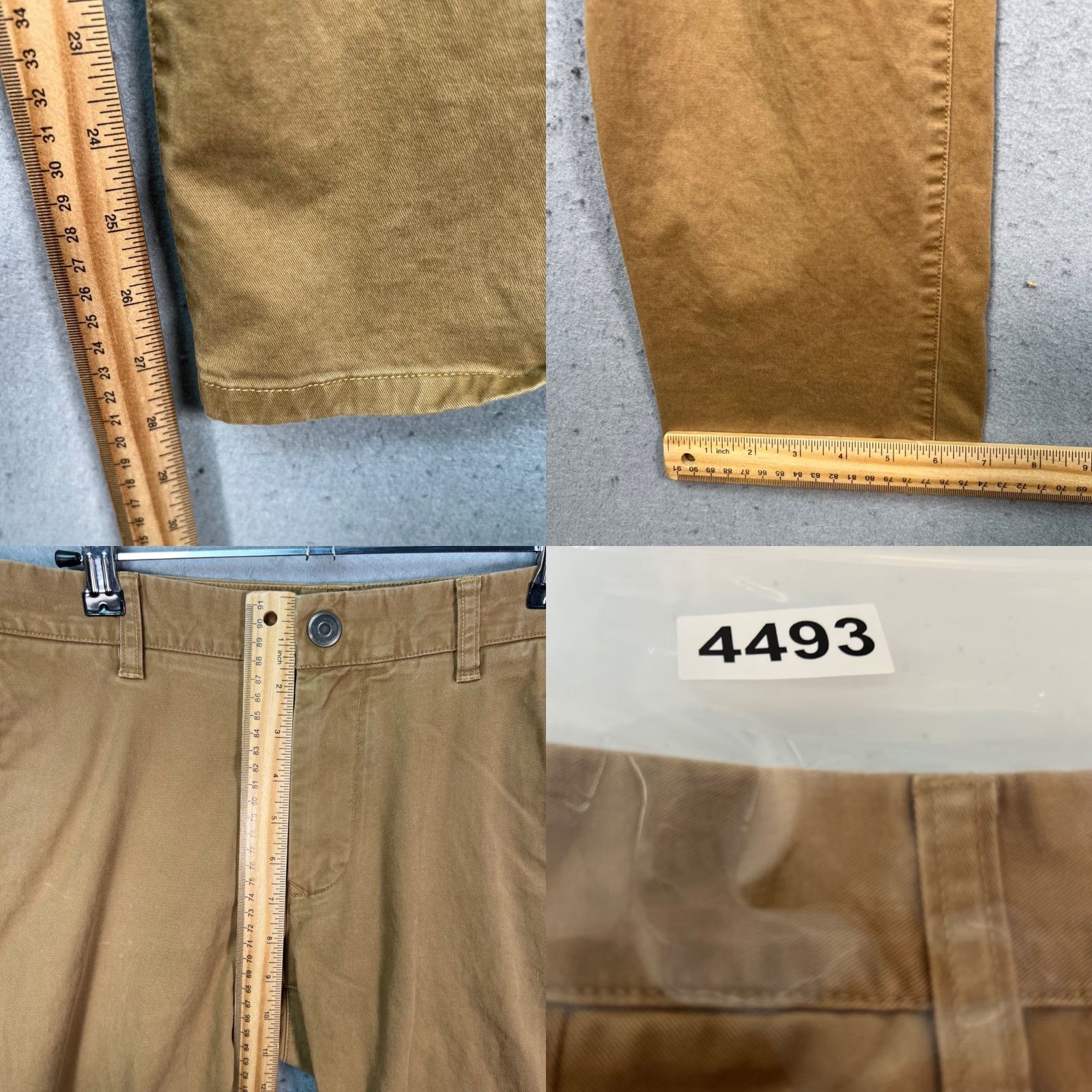 Bonobos Bonobos Mens Chino Pants Tailored Khaki Cotton Blend Beige 30 x 30 Flat Front Mid Rise Straight Pants Mens 30 Casual Vintage No N/A Size US 30 / EU 46 - 8 Thumbnail