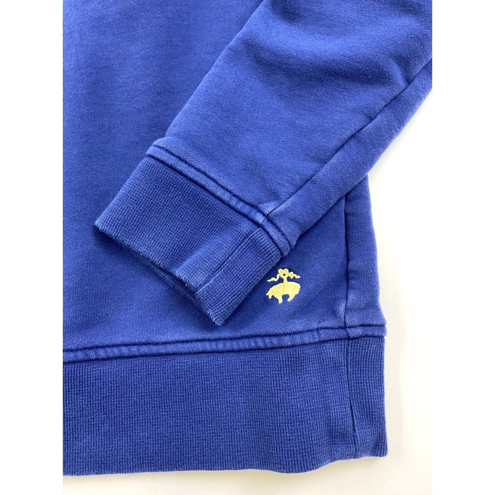 Brooks Brothers VINTAGE Brooks Brothers 1/4 Zip Sweatshirt Mens Small Blue Pullover Mock Neck Cotton Size US S / EU 44-46 / 1 - 4 Thumbnail