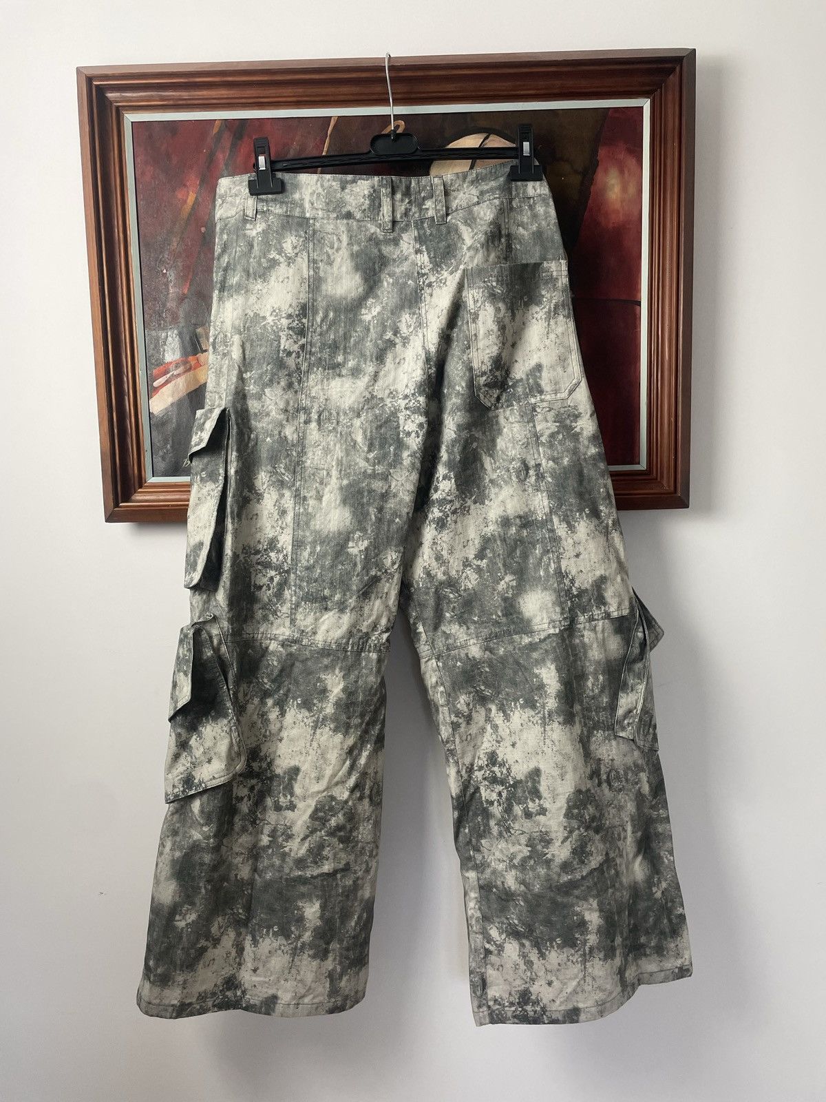 Zara Zara Relaxed Oversize Cargo Pants Multipocket Snow Camo Rare Size US 38 / EU 54 - 2 Thumbnail