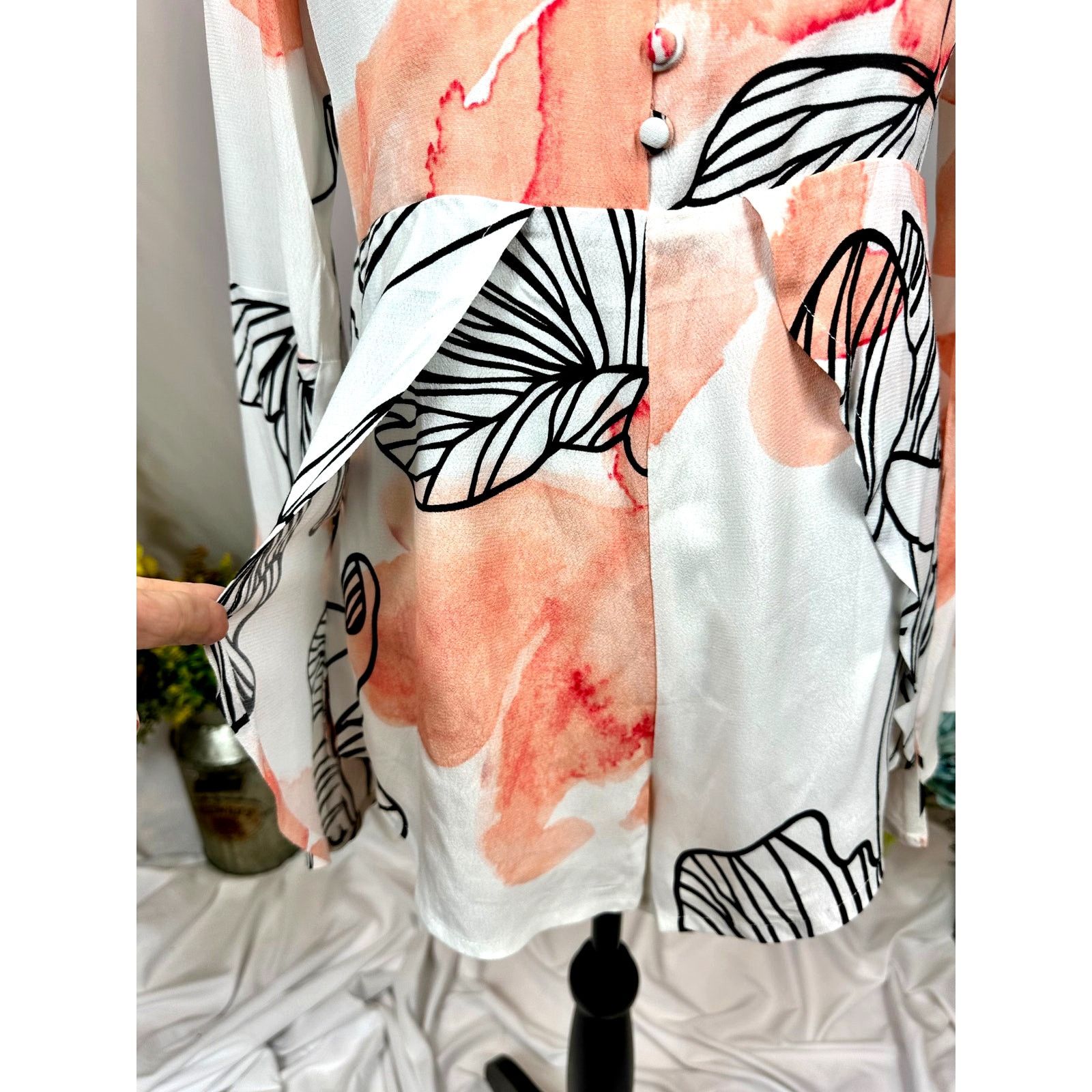 ELLIATT Elliatt Floral Pink and White Romper S Size 26" / US 2 / IT 38 - 5 Thumbnail
