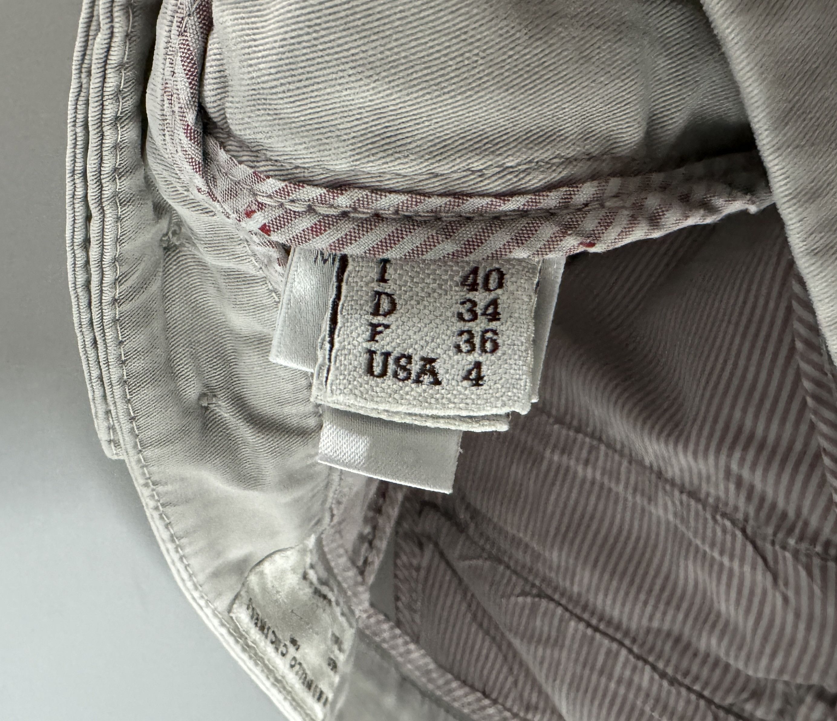 Brunello Cucinelli Women's Brunello Cucinelli Chino Pants Gray Size Ita 40 US 4 Size 27" / US 4 / IT 40 - 8 Thumbnail