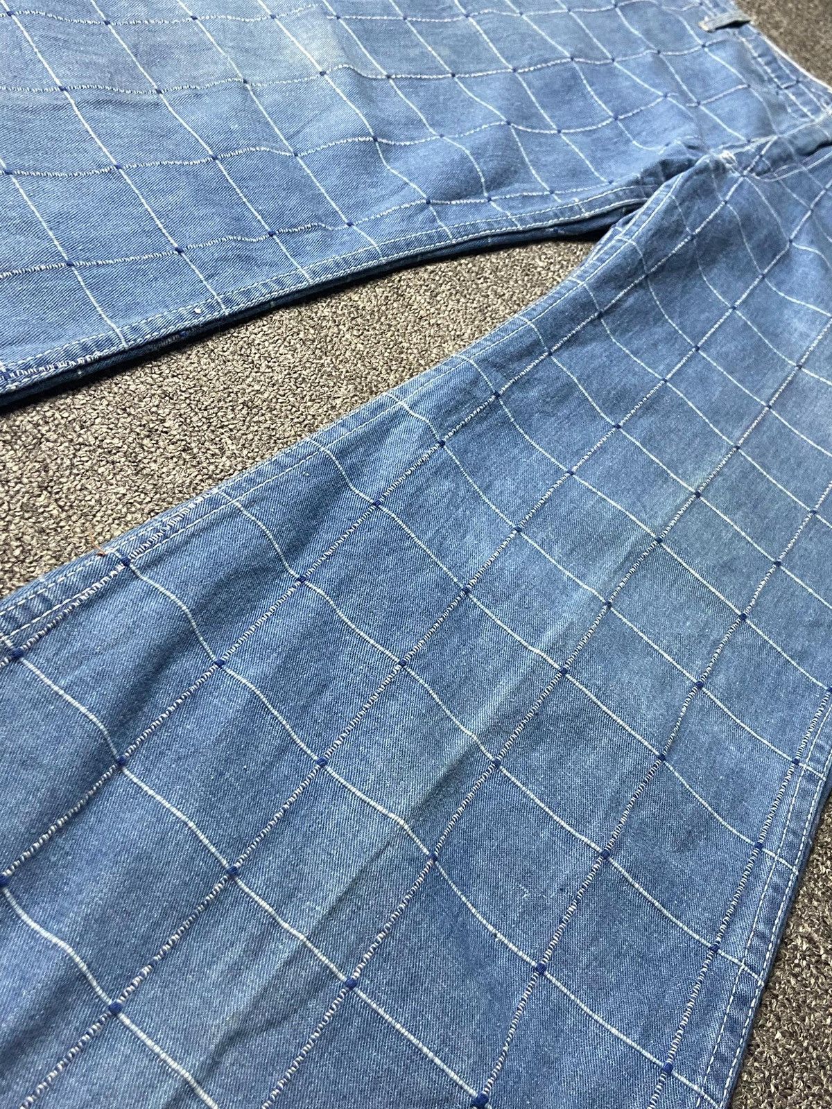 Japanese Brand WEST Japanese Brand Patchwork Seams Denim Jeans (162) Size 33" - 7 Thumbnail