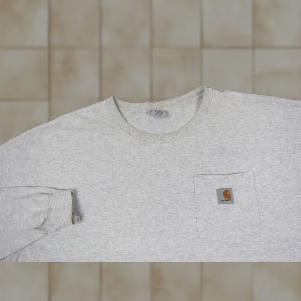Carhartt VINTAGE Carhartt Shirt Mens XL Gray Loose Fit Heavyweight Pocket Size US XL / EU 56 / 4 - 1 Thumbnail