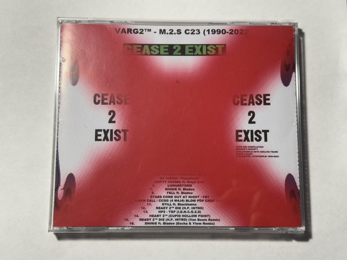 Drain Gang × Sad Boys Varg2tm - M.2.S (C23) - CD SEALED Size ONE SIZE - 4 Thumbnail