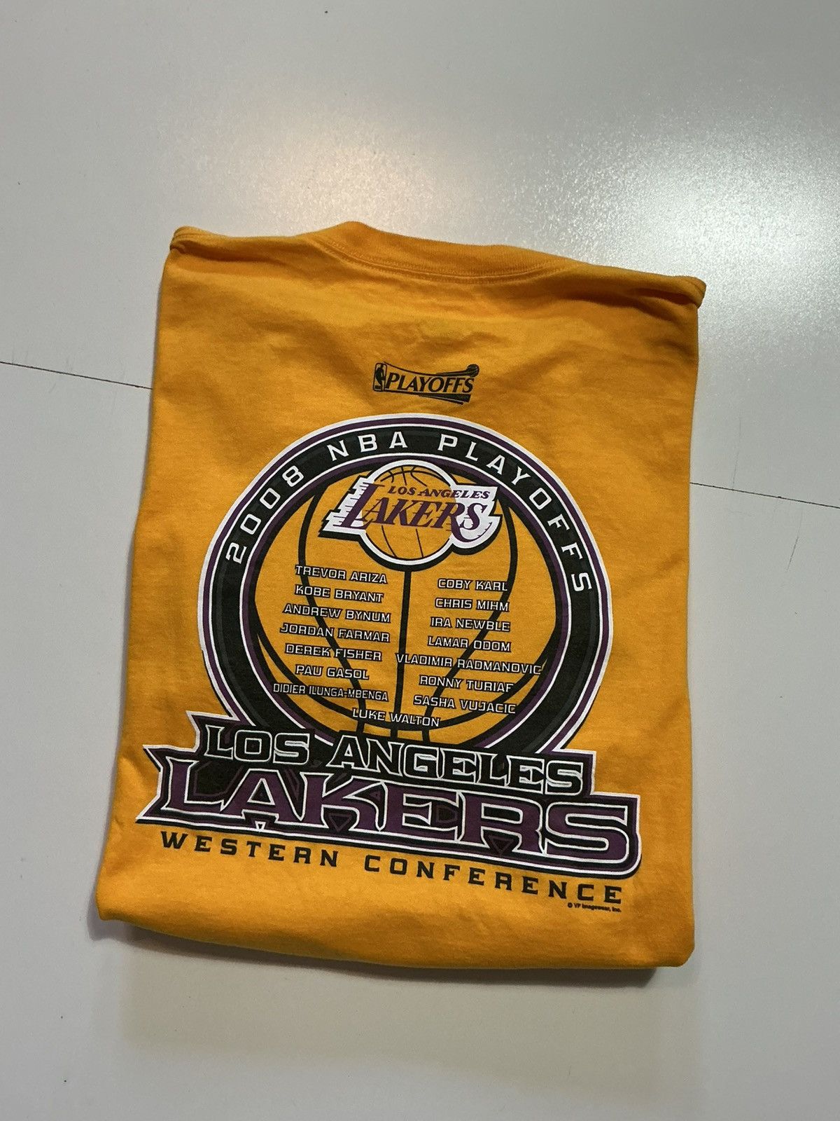 Majestic Los Angeles Lakers NBA Playoffs Kobe Bryant Graphic T-Shirt Size US XXL / EU 58 / 5 - 1 Thumbnail