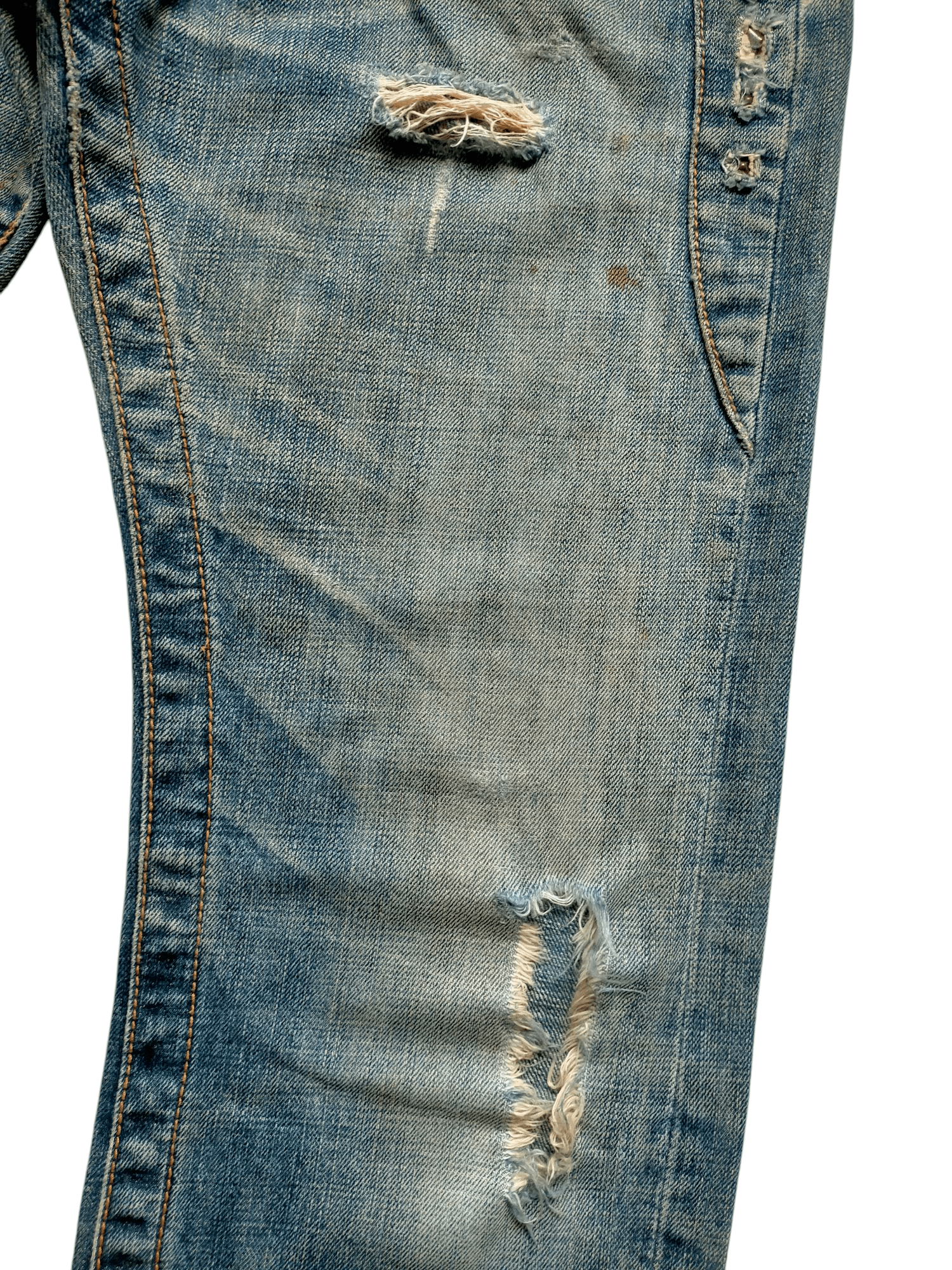 If Six Was Nine × Japanese Brand Ozz First Pin Ball Japan Stude Punk Style Denim Pants Size US 32 / EU 48 - 8 Thumbnail
