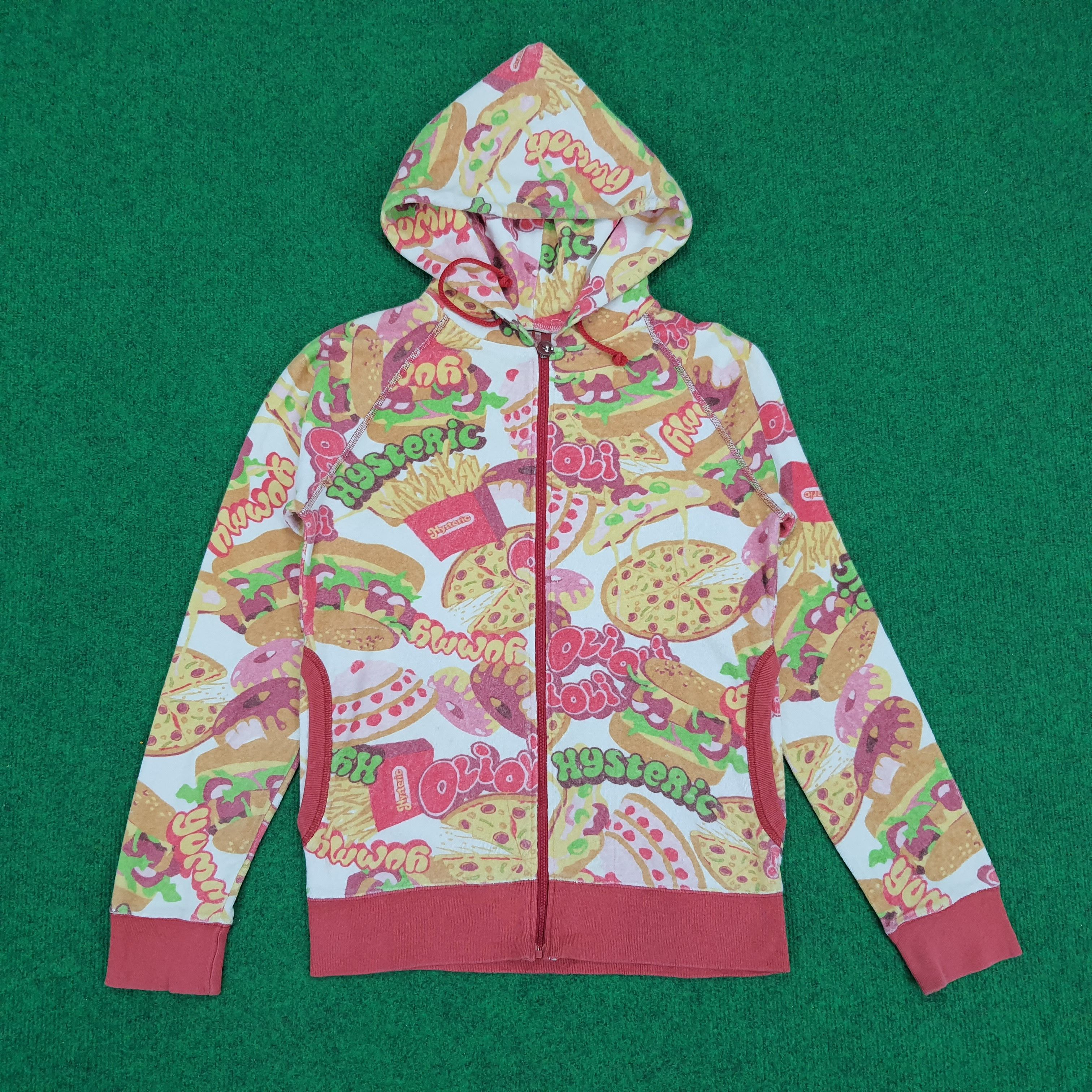Hysteric Glamour × Japanese Brand Vintage Hysteric Glamour Junk Food Burger Hoodies Size XS / US 0-2 / IT 36-38 - 1 Thumbnail