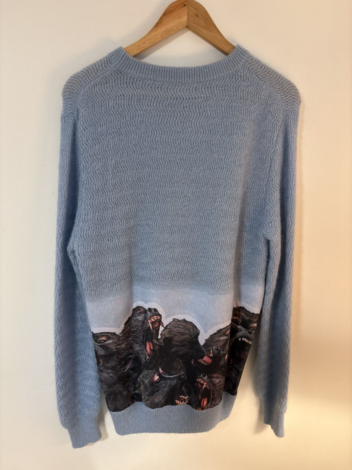 Givenchy Givenchy Blue Graphic Knit Sweater Size XS / US 0-2 / IT 36-38 - 6 Thumbnail