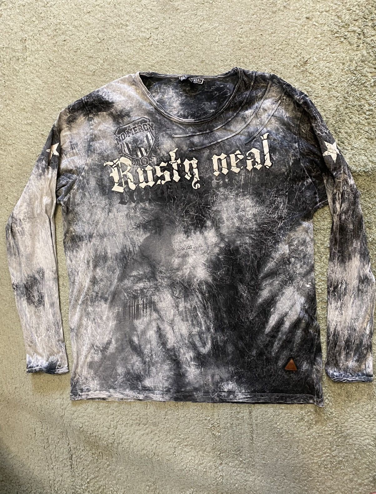 Vintage Rusty Neal Avant Garde Vintage Marble Longsleeve Size US XL / EU 56 / 4 - 2 Thumbnail