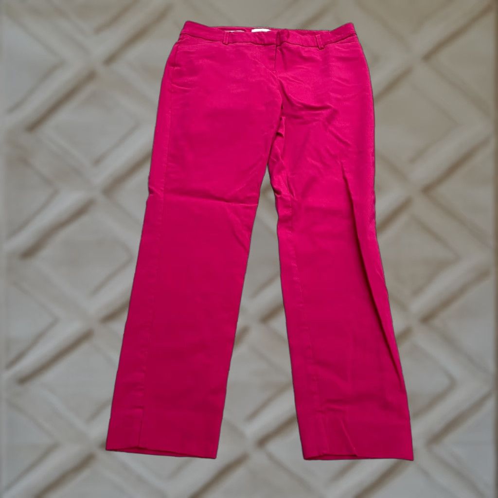 Van Heusen Van Heusen Slim Pants Women 4 Pink Stretch Dress Pants 30x26 Regular Adult Women Vintage No Size 27" / US 4 / IT 40 - 1 Thumbnail